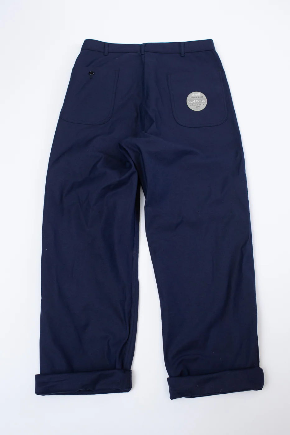 Lot 225 - Back Satin Baker Pants - Navy - Image 6
