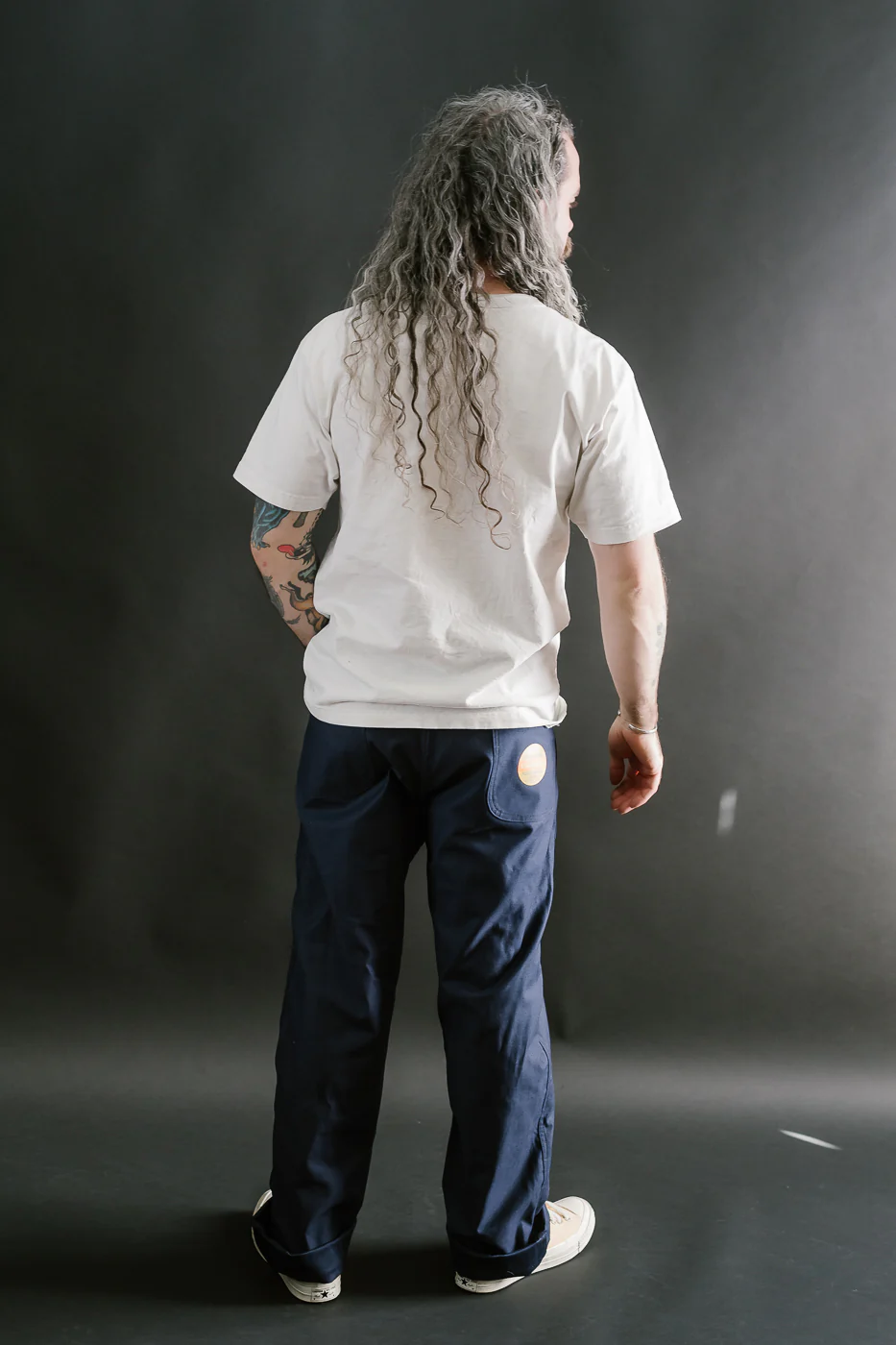 Lot 225 - Back Satin Baker Pants - Navy - Image 9