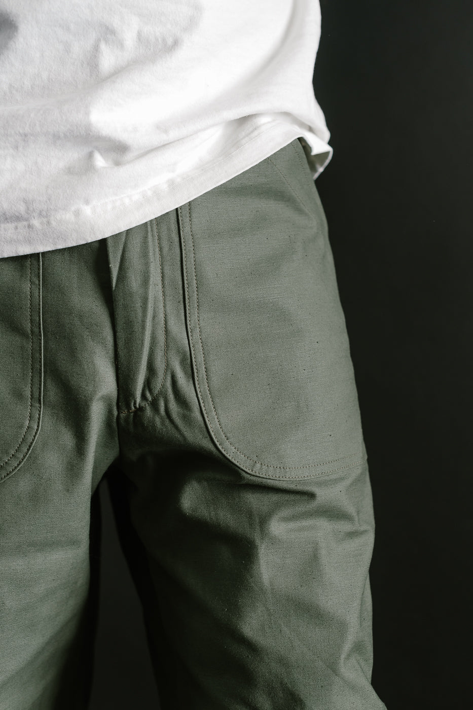 Lot 225 - Back Satin Baker Pants - OD Green - Image 16
