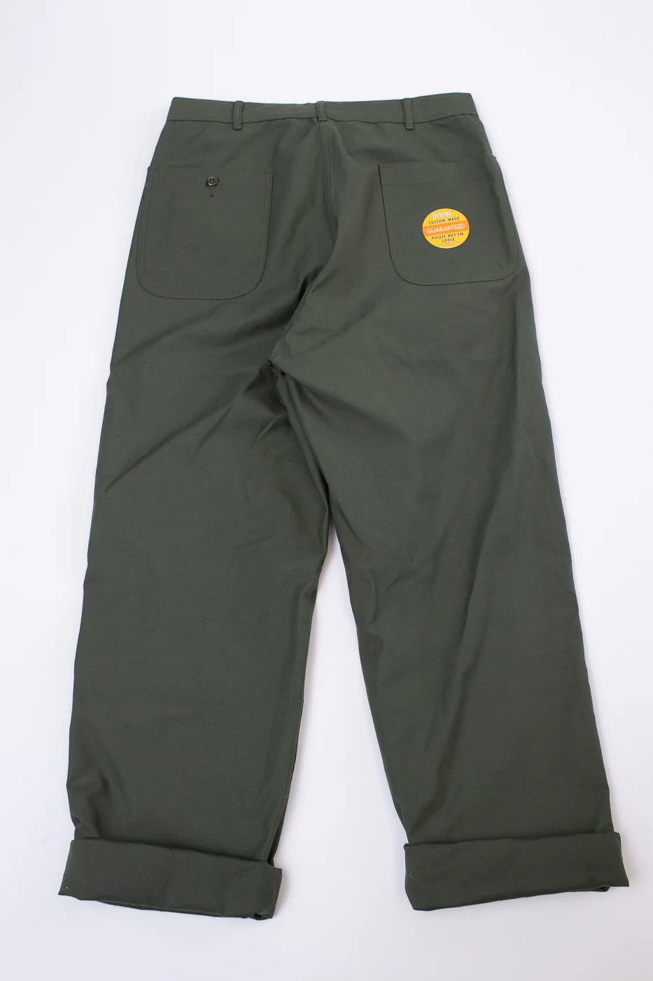Lot 225 - Back Satin Baker Pants - OD Green - Image 5