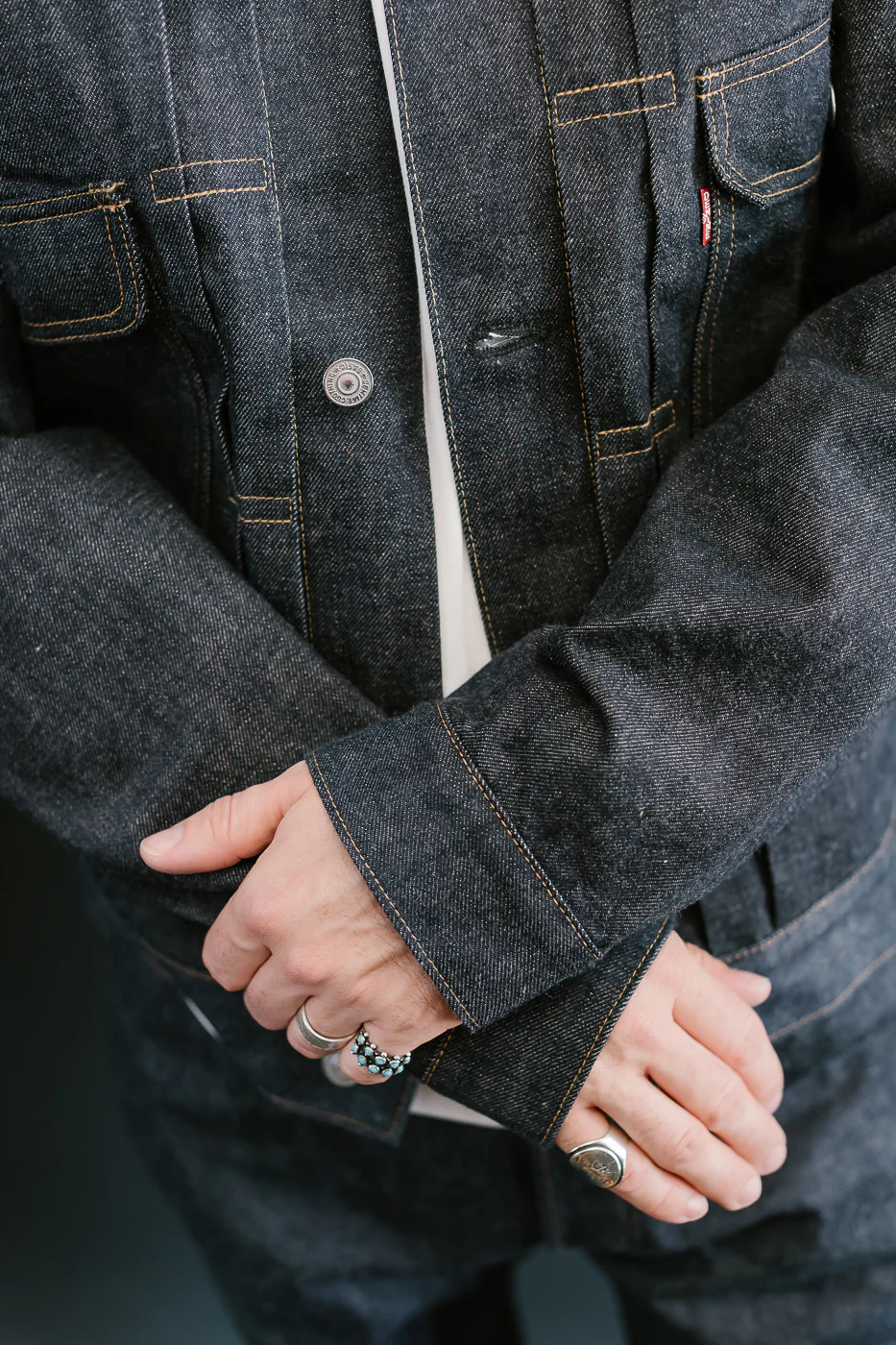 Lot 232XX-54 - DENIME '1954' Mother Cotton Model Jacket - Indigo - Image 18