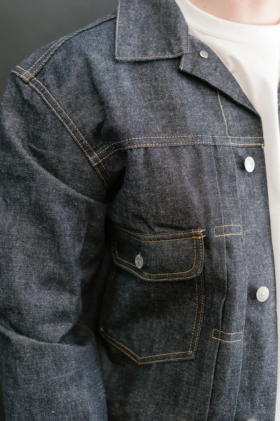 Lot 232XX-54 - DENIME '1954' Mother Cotton Model Jacket - Indigo - Image 19