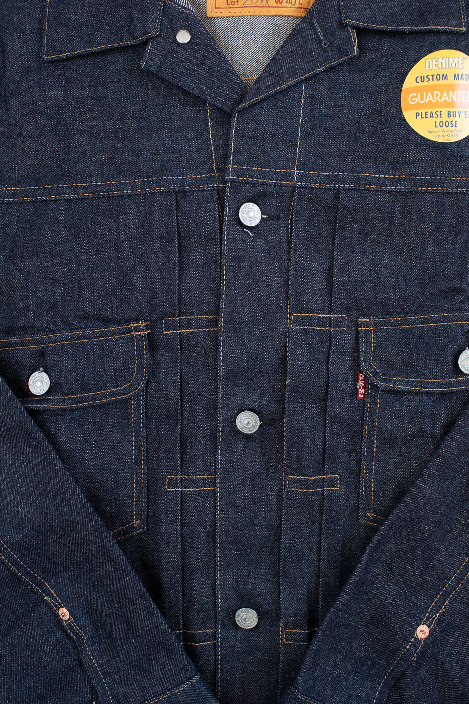 Lot 232XX-54 - DENIME '1954' Mother Cotton Model Jacket - Indigo - Image 3