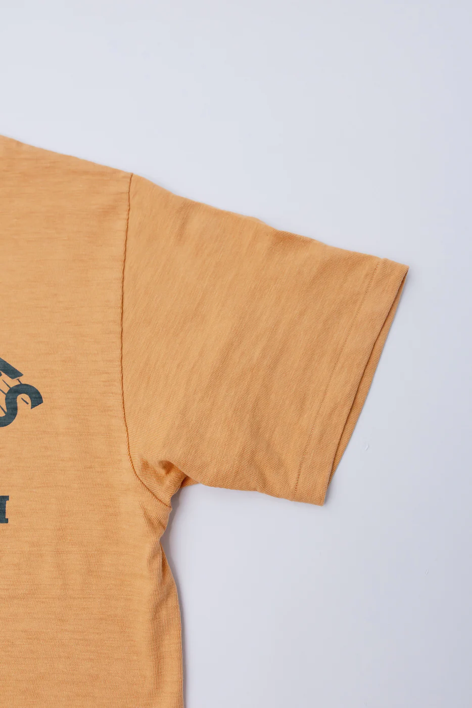 Lot 4601 - Slubby Cotton T-Shirt "Speed Parts" - Orange - Image 3