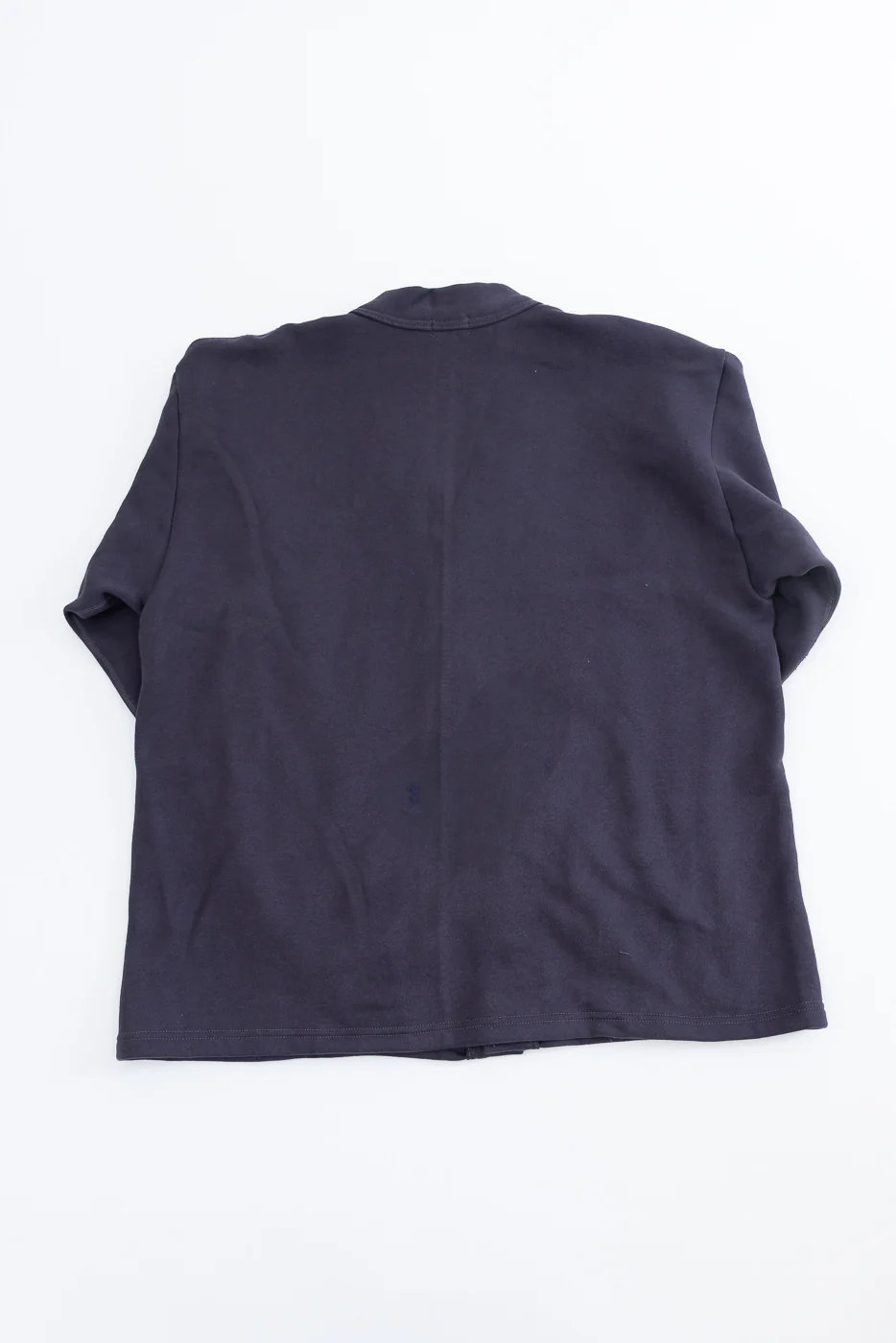 Lot 498 - 4 Needle Sweat Cardigan - Dark Navy - Image 4