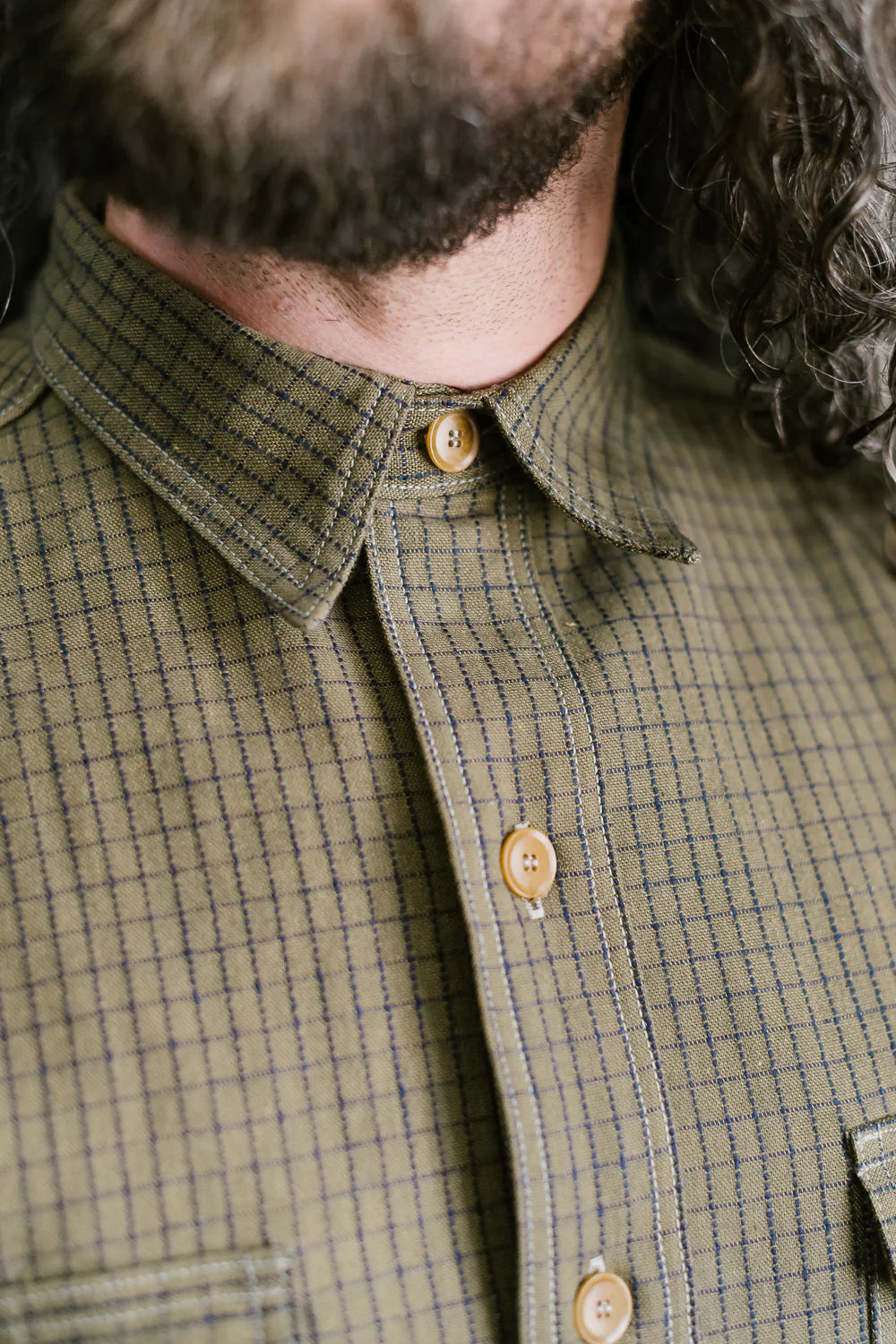 Lot JG-17 - The Madison Shirt - Brown Windowpane - Image 20
