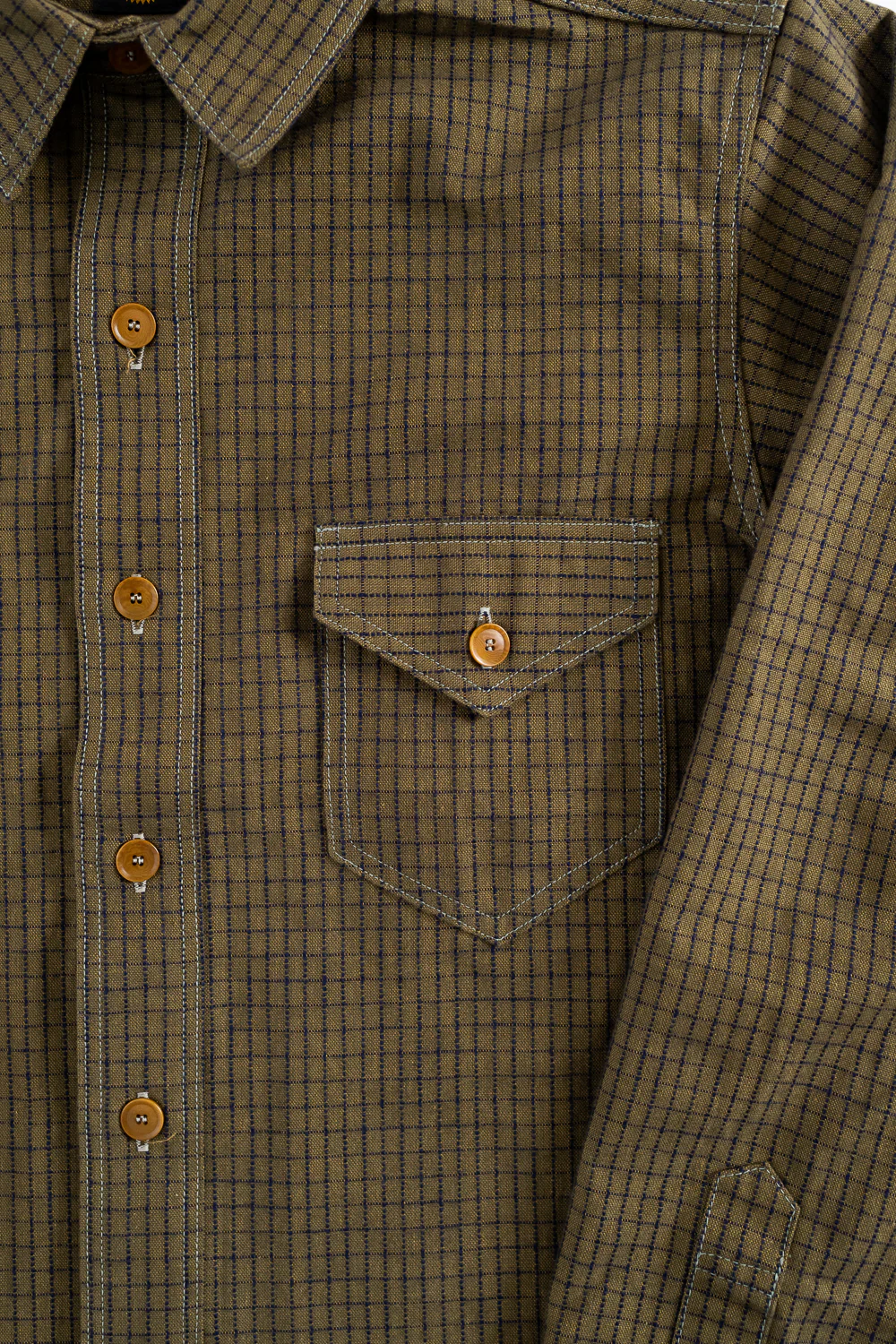 Lot JG-17 - The Madison Shirt - Brown Windowpane - Image 3