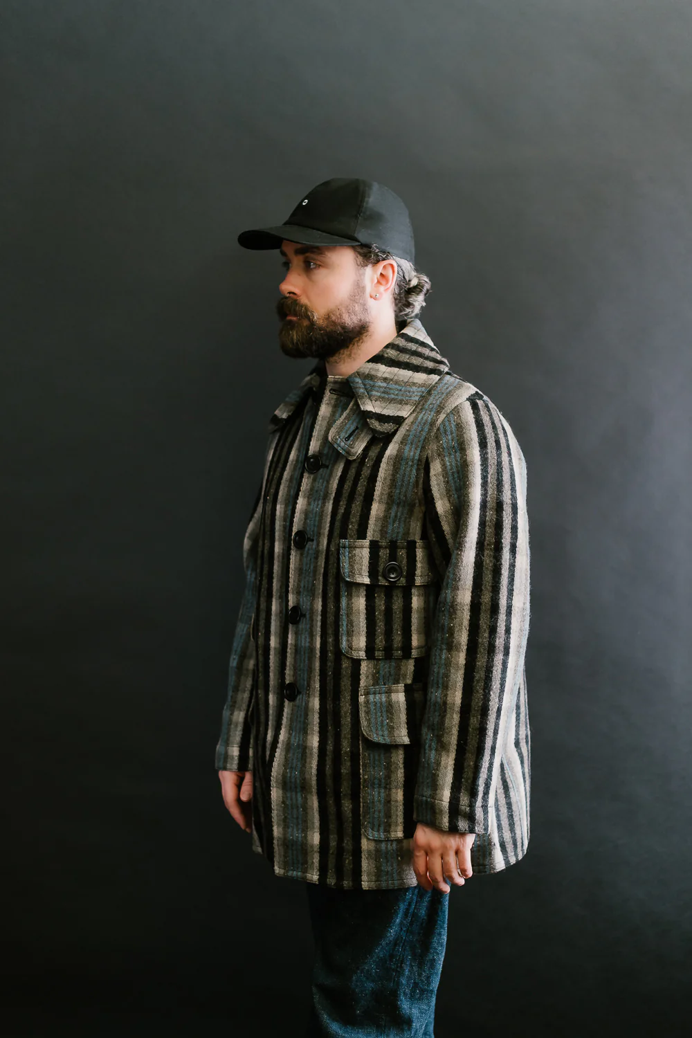 Lot JG-10 - 1920s-1932 Winter Hunting Coat - Gray Plaid - Image 13