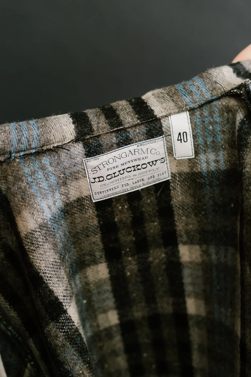 Lot JG-10 - 1920s-1932 Winter Hunting Coat - Gray Plaid - Image 29
