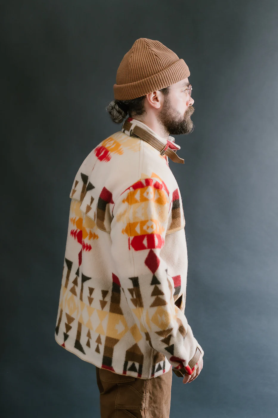Lot JG-32 - Stag Wool Coat - Beige - Image 13