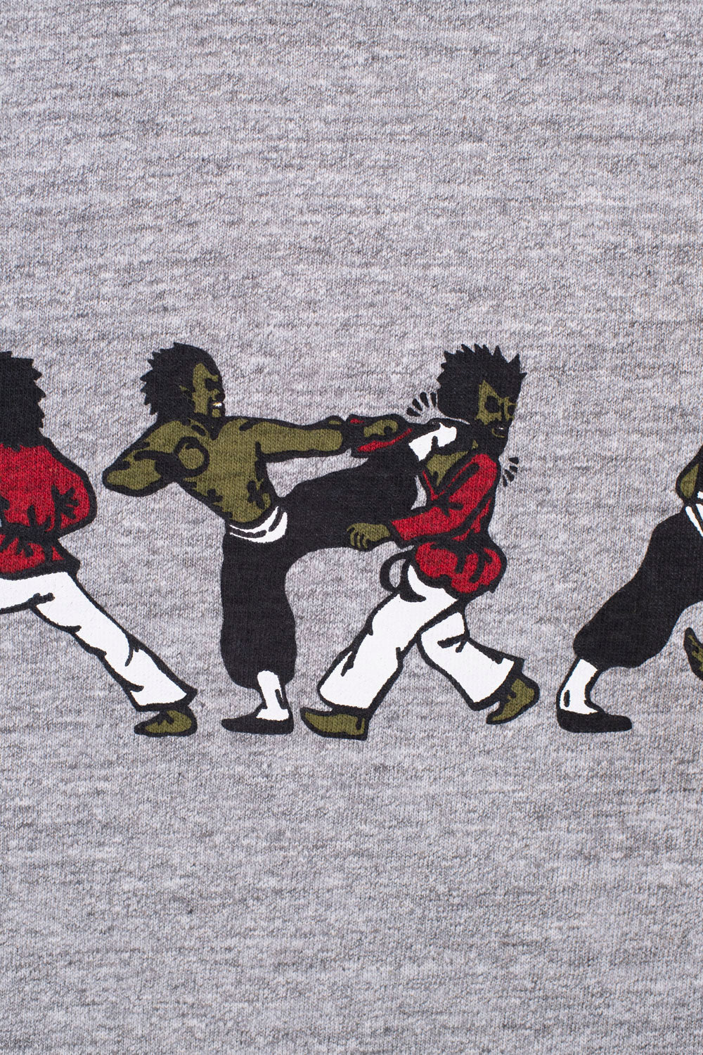 Lot JG-CS06 - Kung Fu Fighting T-Shirt - Heather Grey - Image 3