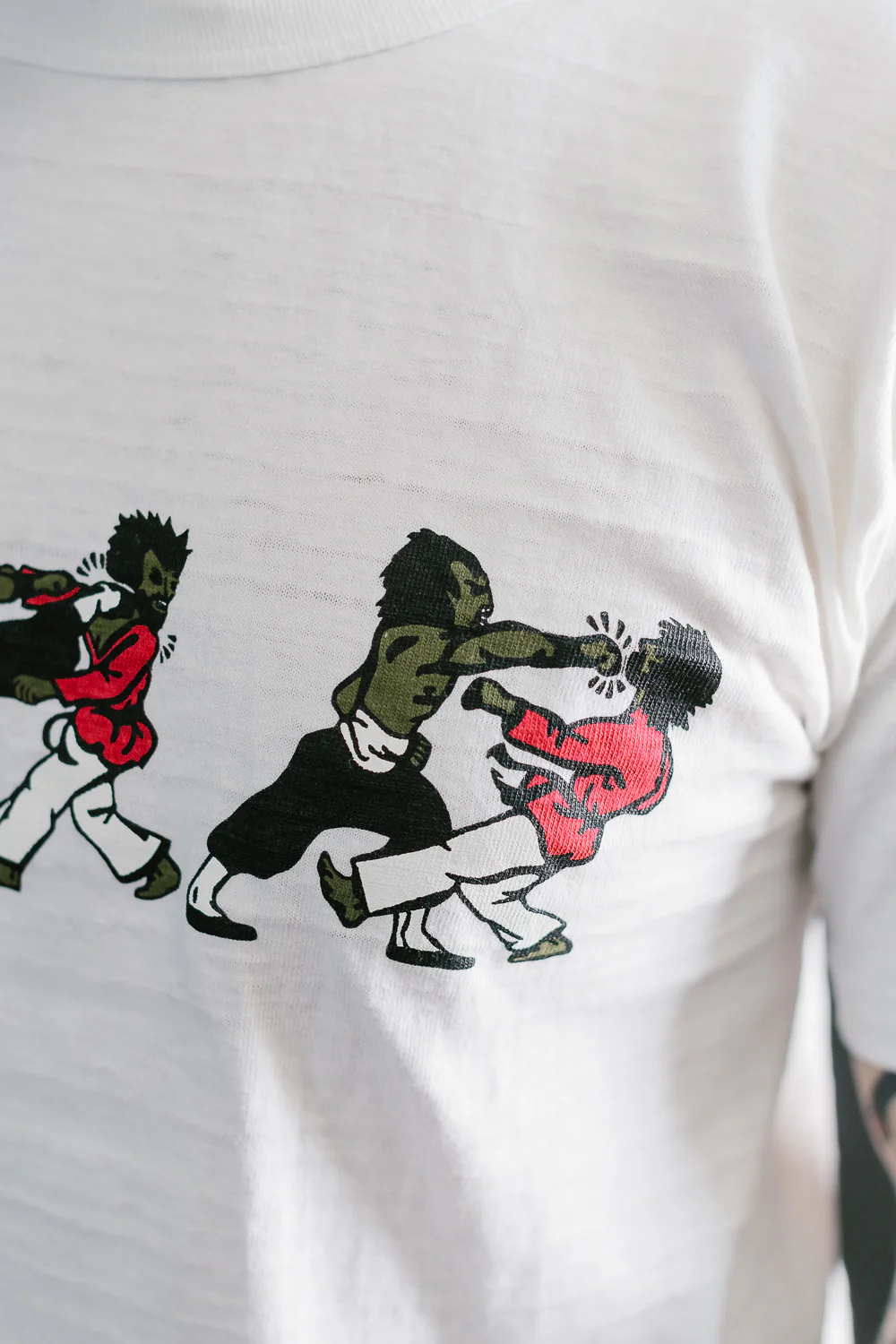 Lot JG-CS06 - Kung Fu Fighting T-Shirt - Off White - Image 17
