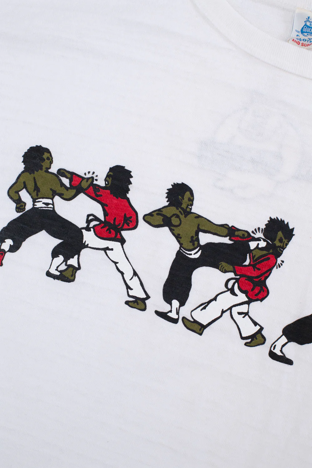 Lot JG-CS06 - Kung Fu Fighting T-Shirt - Off White - Image 3