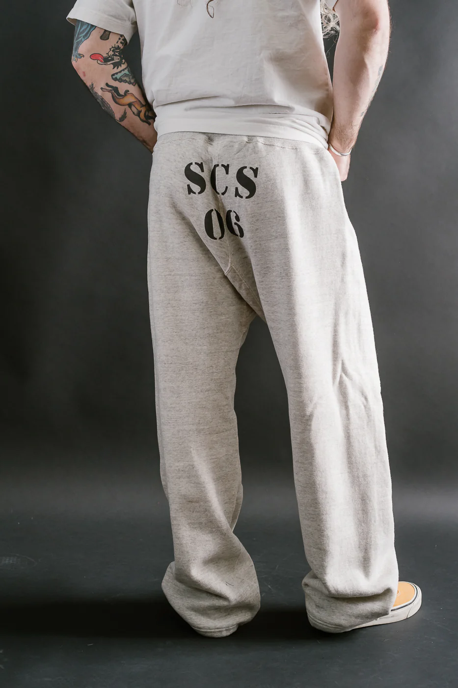 Lot JG-CS16 - Naval Training Sweatpants - Oatmeal - Image 12