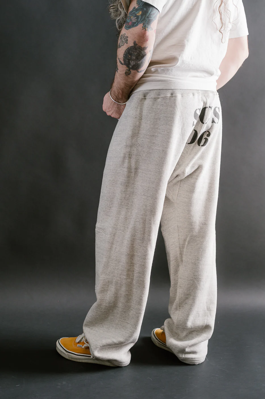 Lot JG-CS16 - Naval Training Sweatpants - Oatmeal - Image 13
