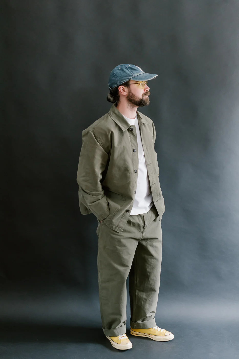 M-B-004 - Coach Jacket Nebraska Cotton - Fossil Green - Image 7