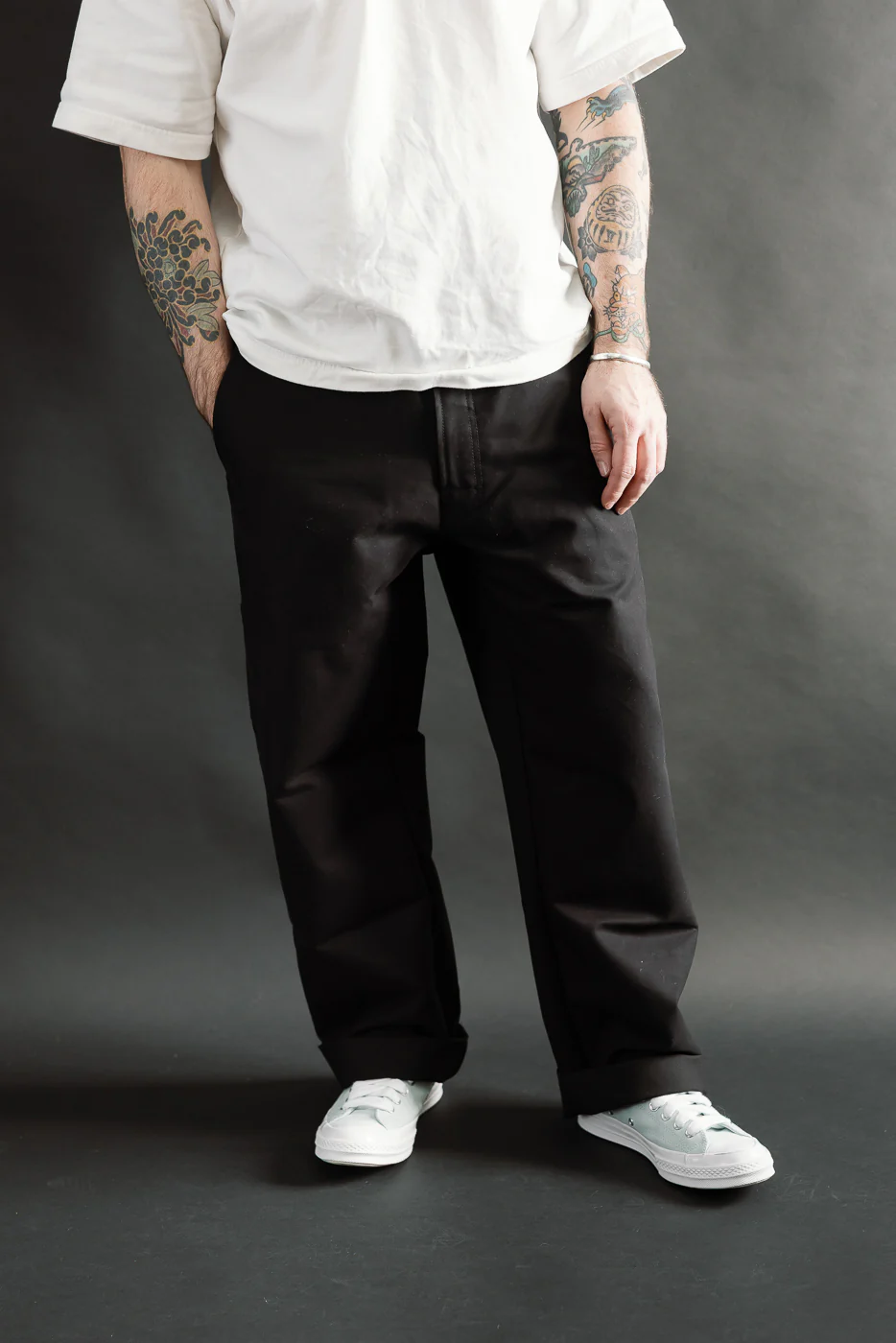 M-C-005 - Oakland Chino Nebraska Cotton w/patch - Black - Image 11