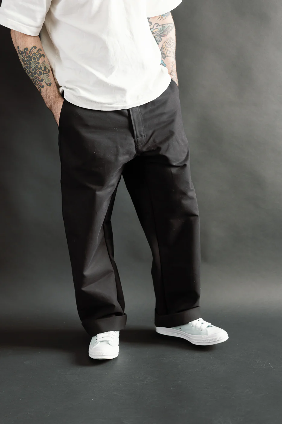 M-C-005 - Oakland Chino Nebraska Cotton w/patch - Black - Image 16
