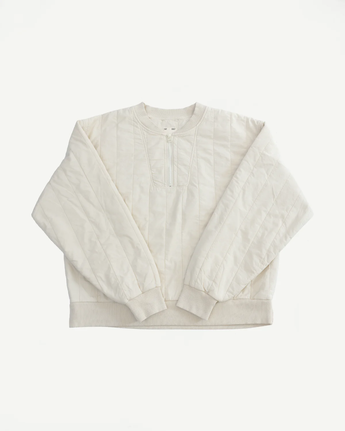 M-J-002 - Oslo Sweater Quilted Cotton - Ecru