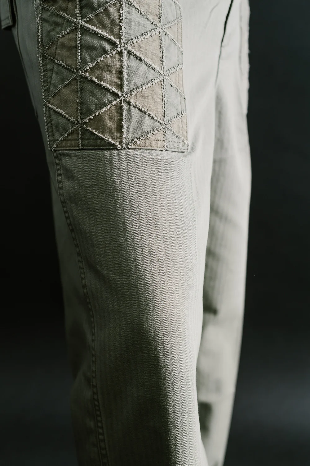 MSP-1014 - Tsugihagi Baker Pants - Army Green - Image 18
