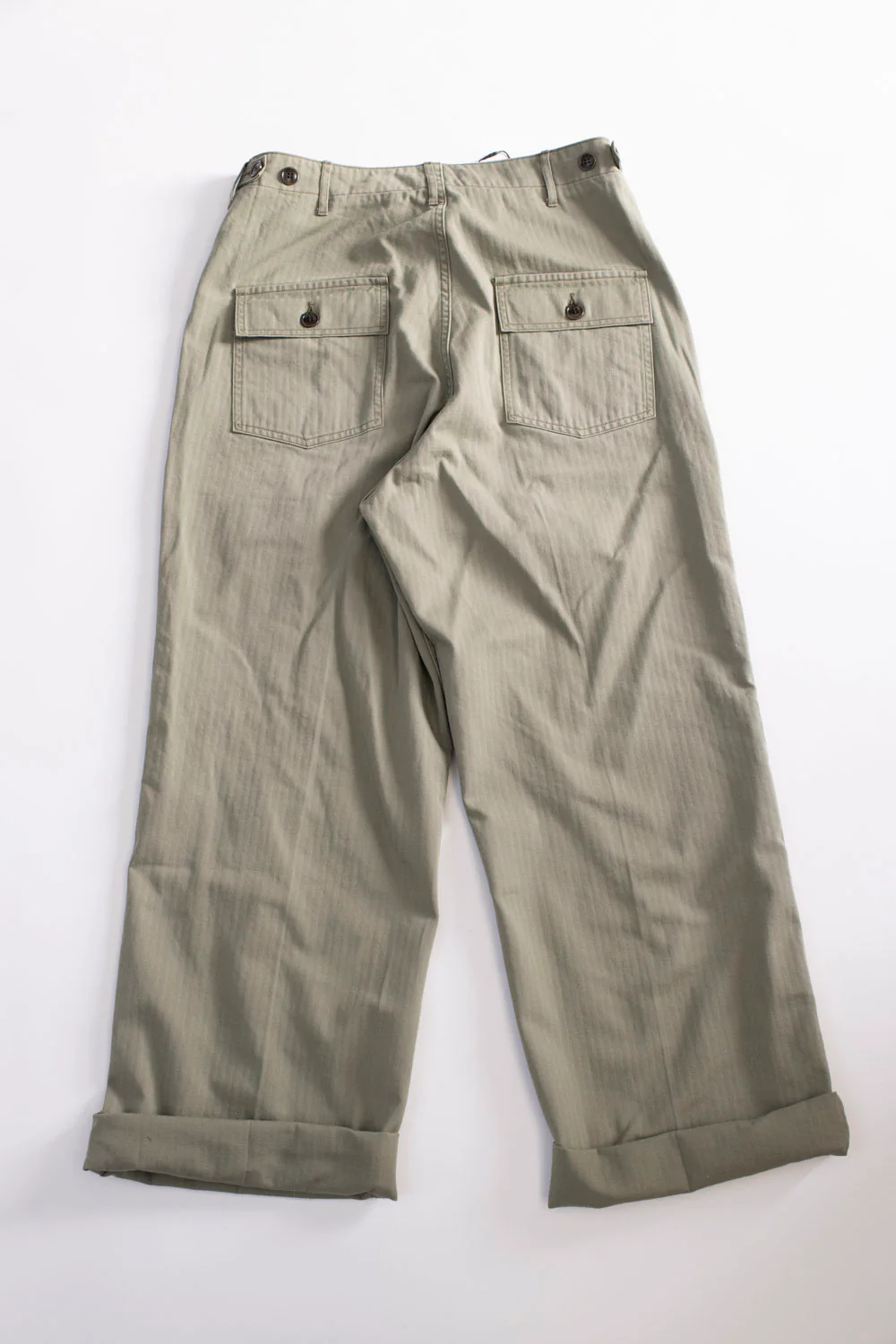MSP-1014 - Tsugihagi Baker Pants - Army Green - Image 6