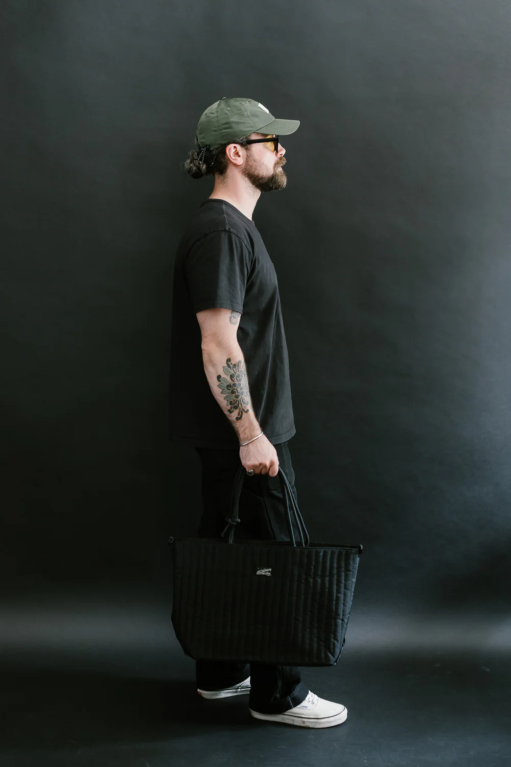OGL-ORI-MILLIE-CARALL-BLK - OGL Originale Tech Material Millie Carry-All Tote Bag - Black - Image 4