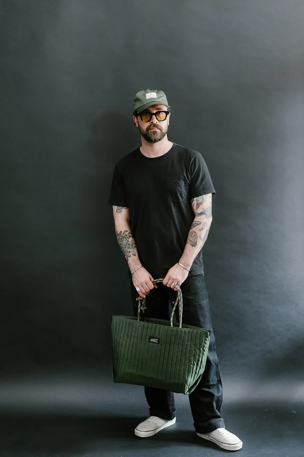 OGL-ORI-MILLIE-CARALL-GRN - OGL Originale Tech Material Millie Carry-All Tote Bag - Green - Image 11