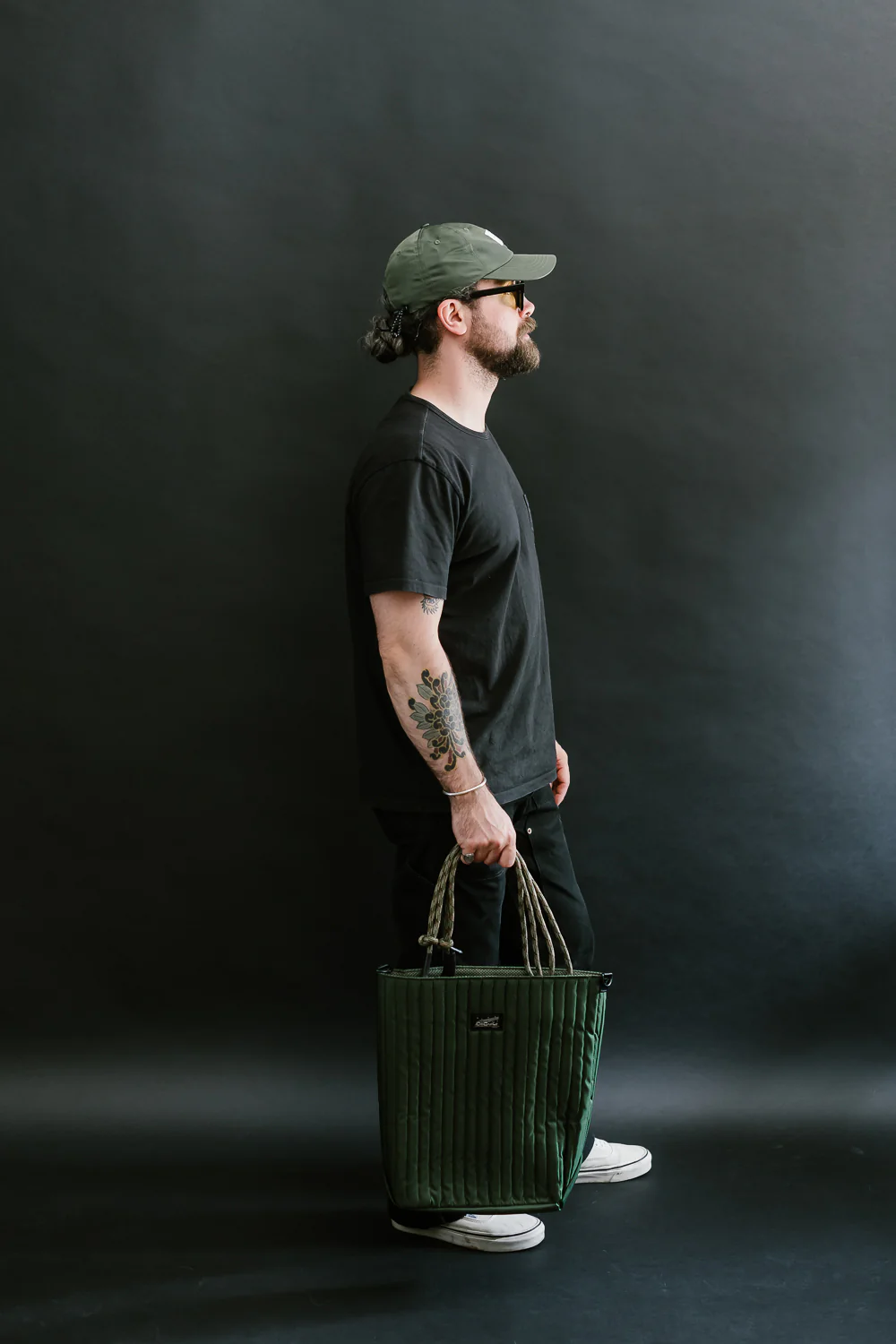OGL-ORI-MILLIE-UTIL-GRN - OGL Originale Tech Material Millie Utility Tote Bag - Green - Image 4