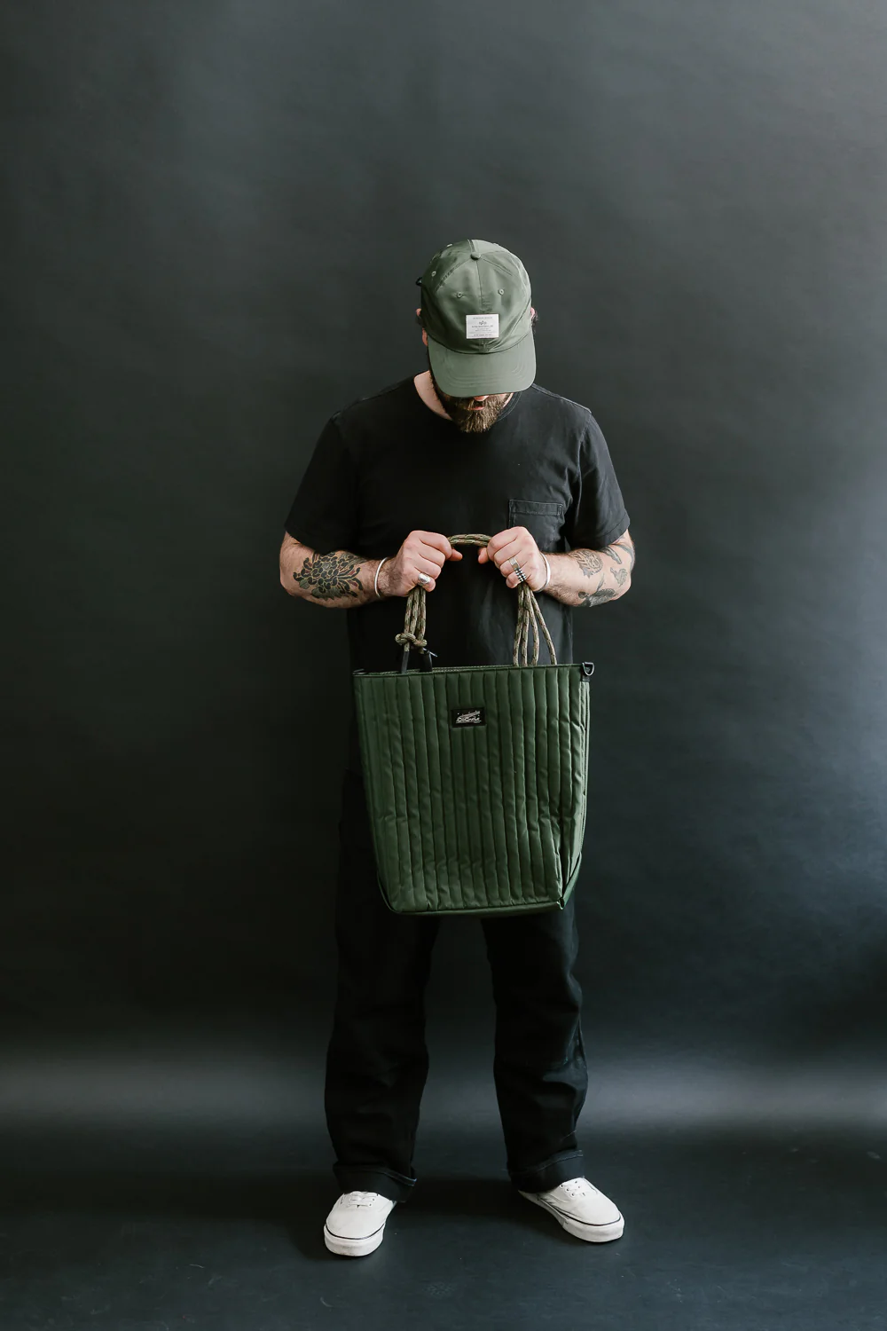 OGL-ORI-MILLIE-UTIL-GRN - OGL Originale Tech Material Millie Utility Tote Bag - Green - Image 5