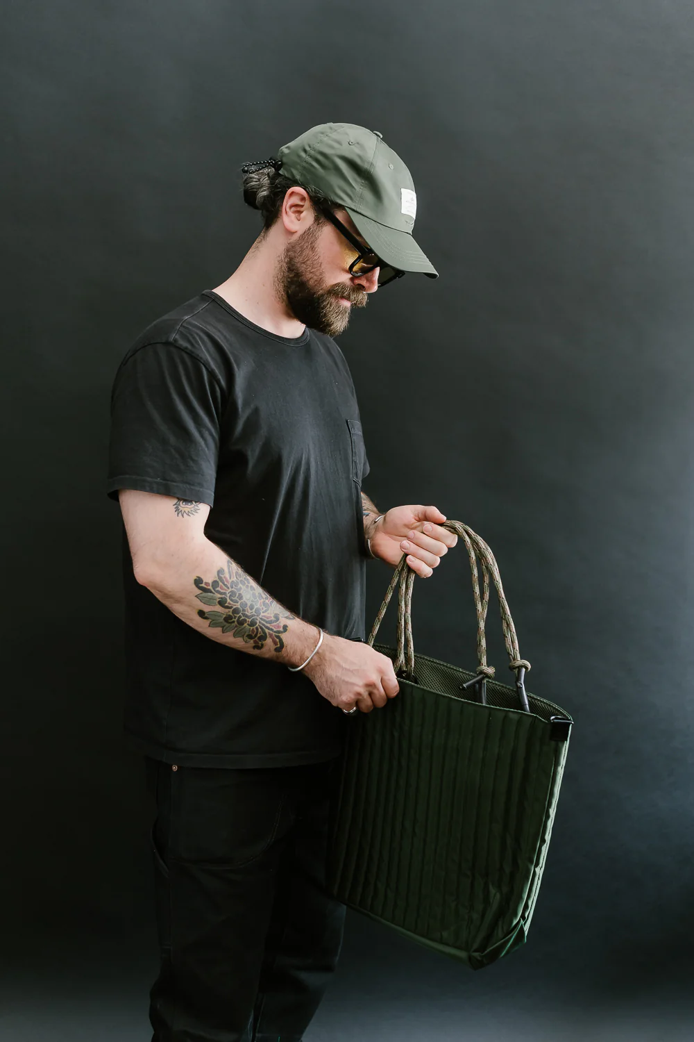 OGL-ORI-MILLIE-UTIL-GRN - OGL Originale Tech Material Millie Utility Tote Bag - Green - Image 6