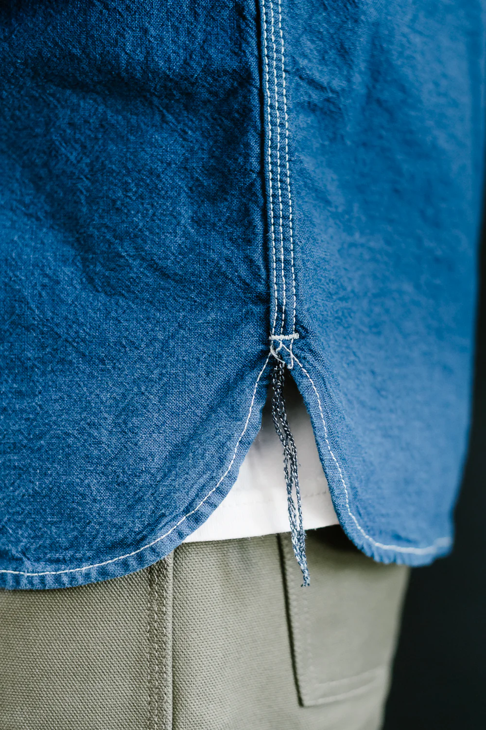 10oz Overdyed Work Shirt - Blue - Image 22