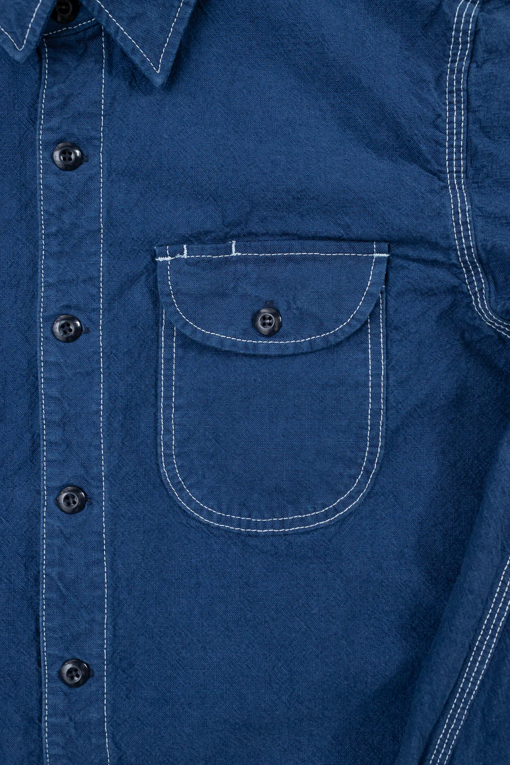 10oz Overdyed Work Shirt - Blue - Image 3