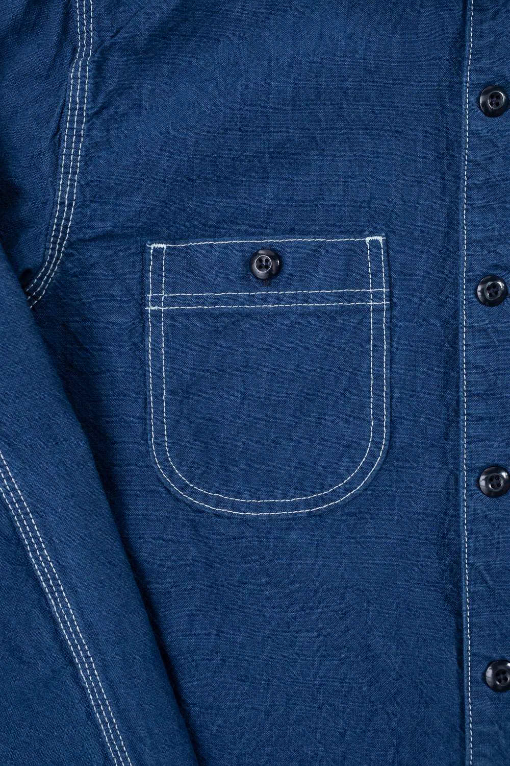 10oz Overdyed Work Shirt - Blue - Image 4