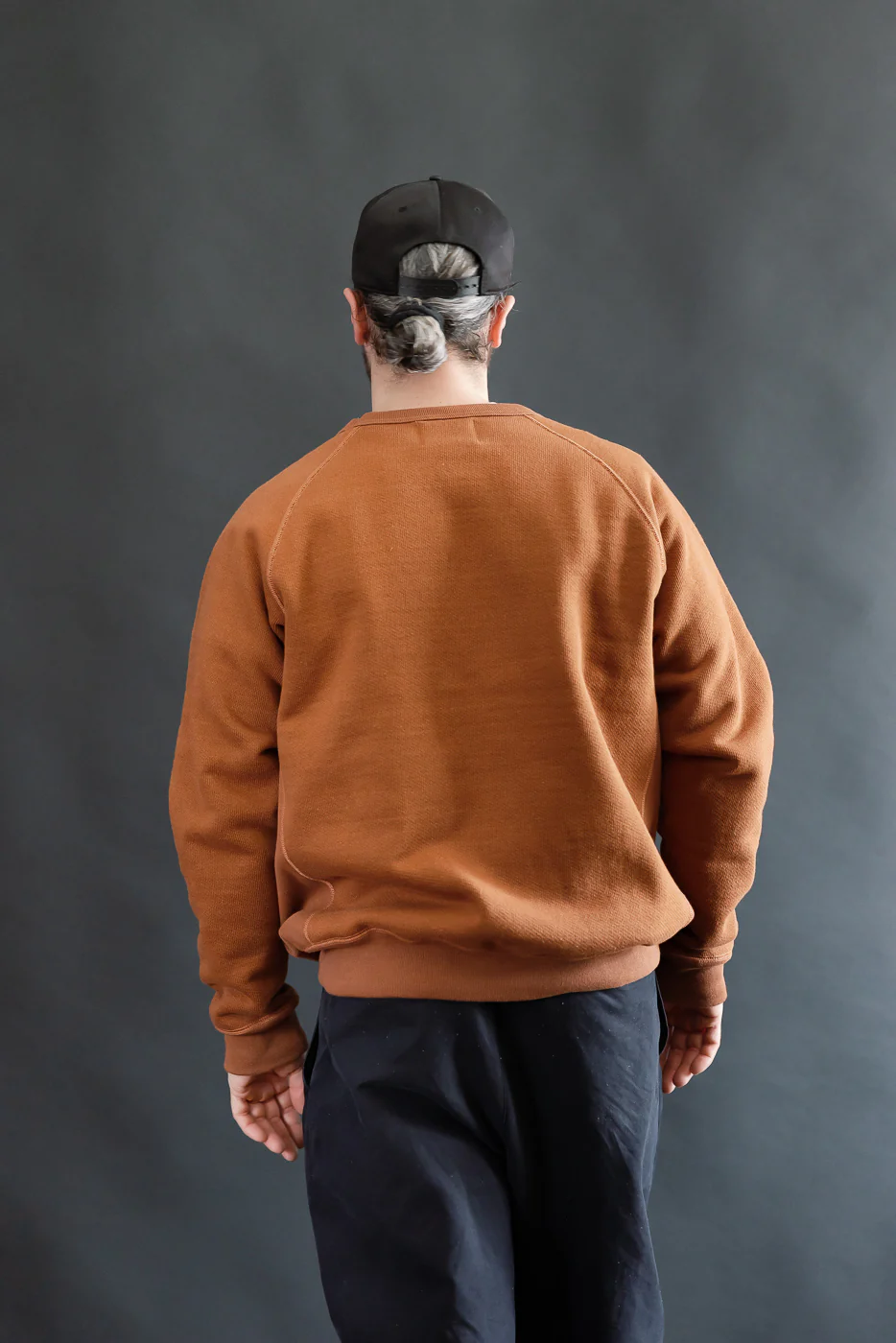 Pullover Crewneck - Double Heavyweight French Terry - Rust - Image 12