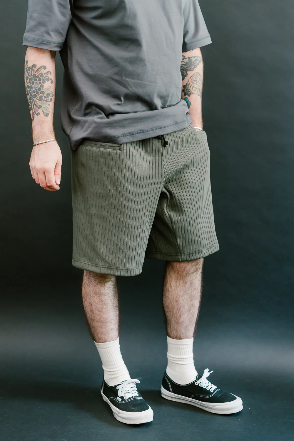 Rib Shorts - 140 Dark Clover - Image 11