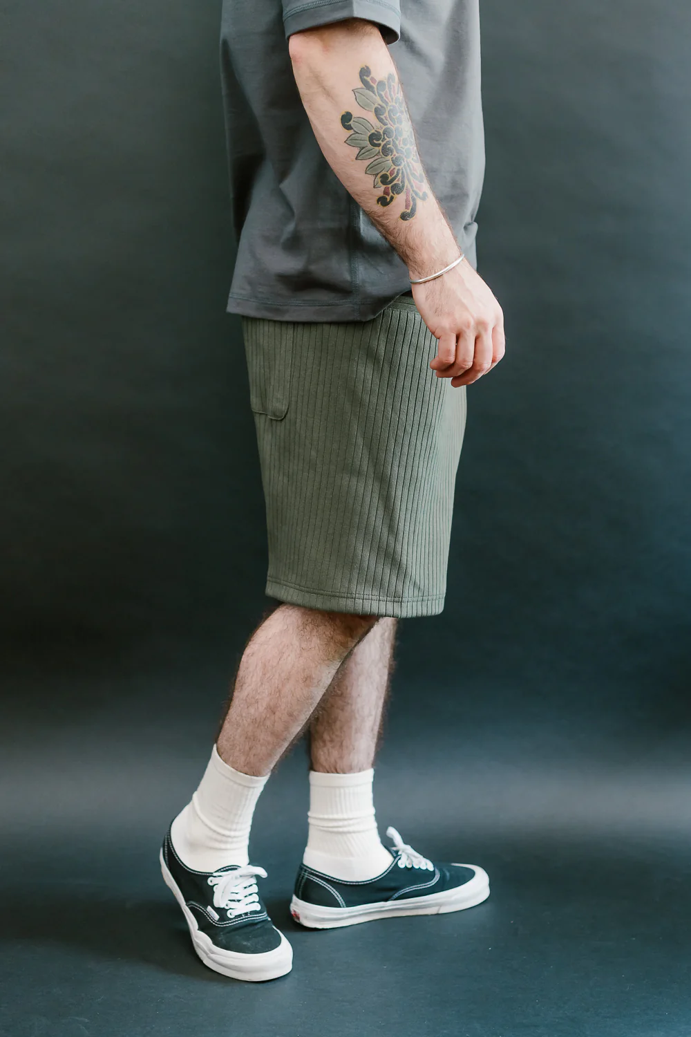 Rib Shorts - 140 Dark Clover - Image 12