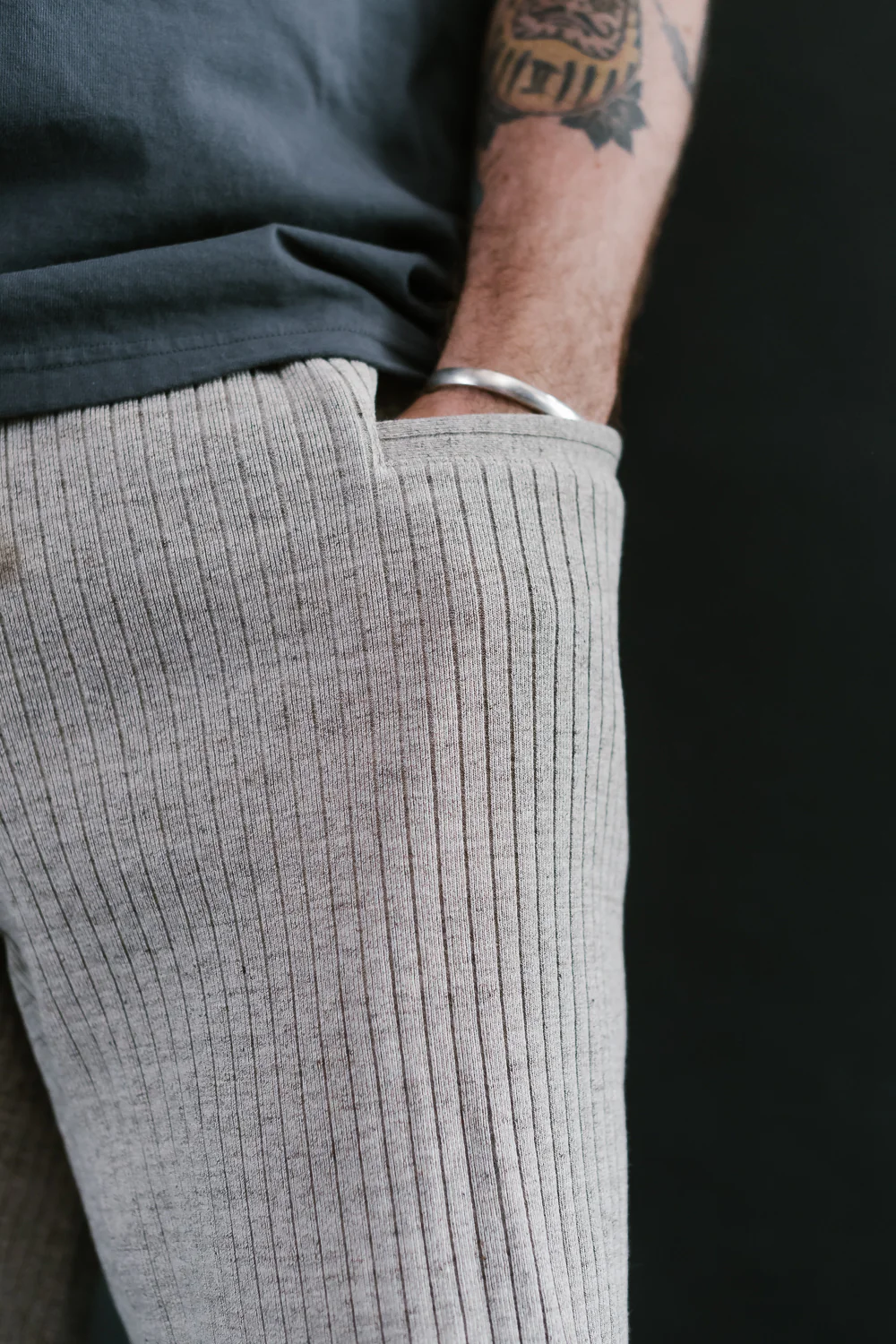 Rib Shorts - 44 Oatmeal - Image 19