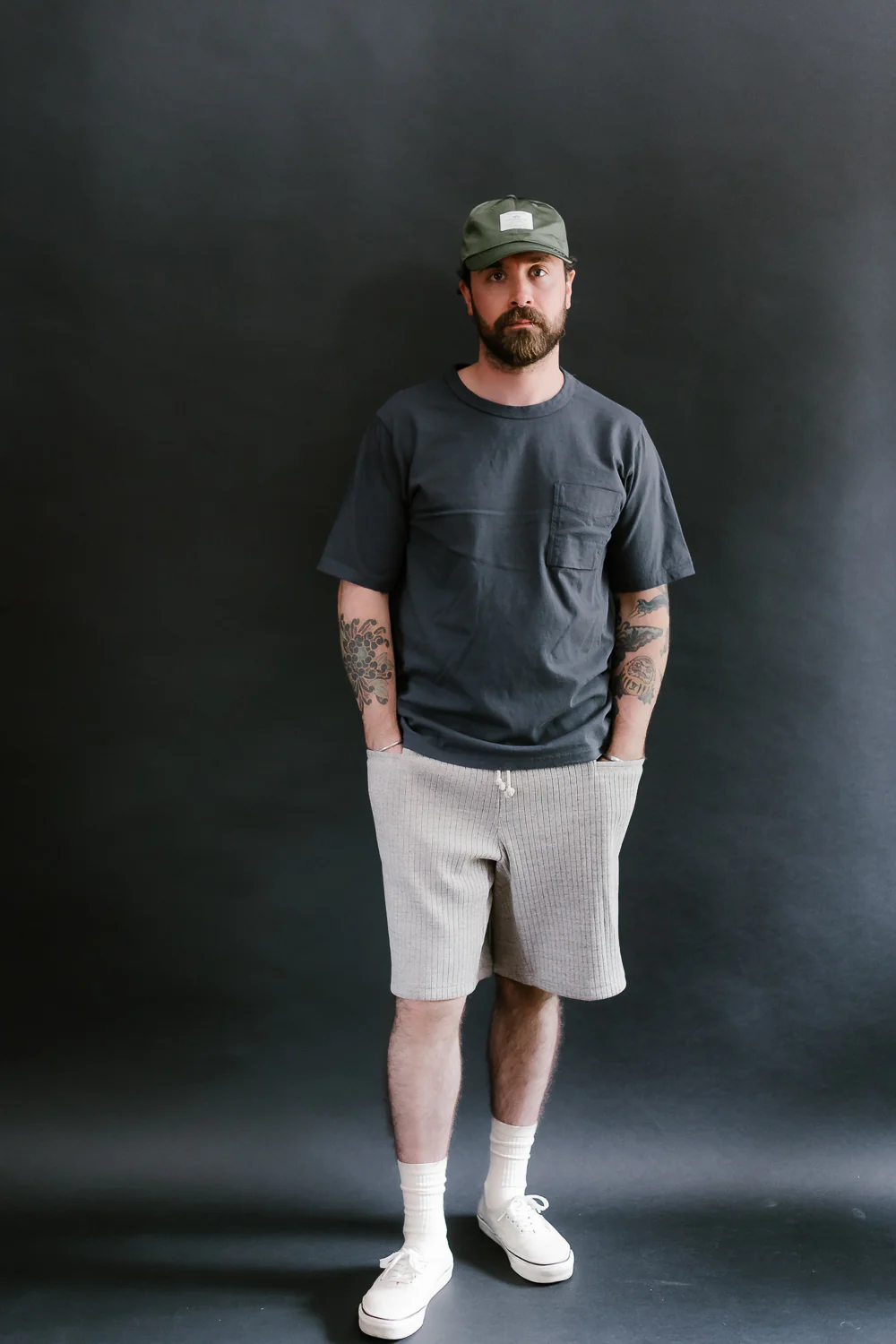 Rib Shorts - 44 Oatmeal - Image 6