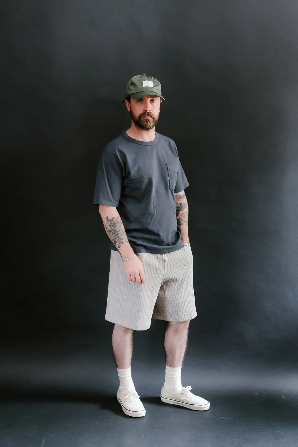 Rib Shorts - 44 Oatmeal - Image 7