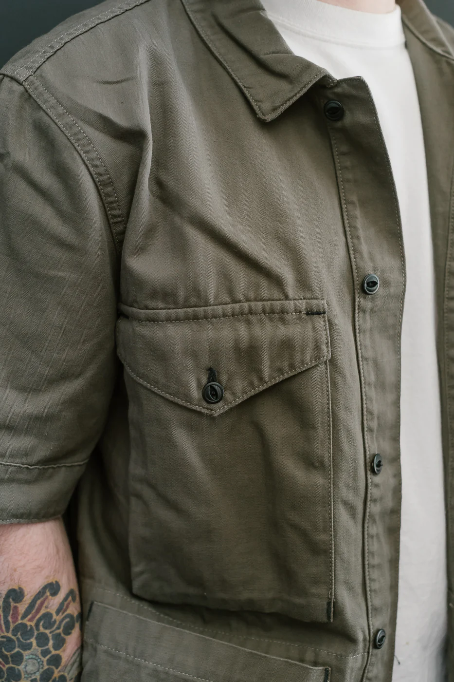 Rivera Neppy Herringbone - Khaki Green - Image 21