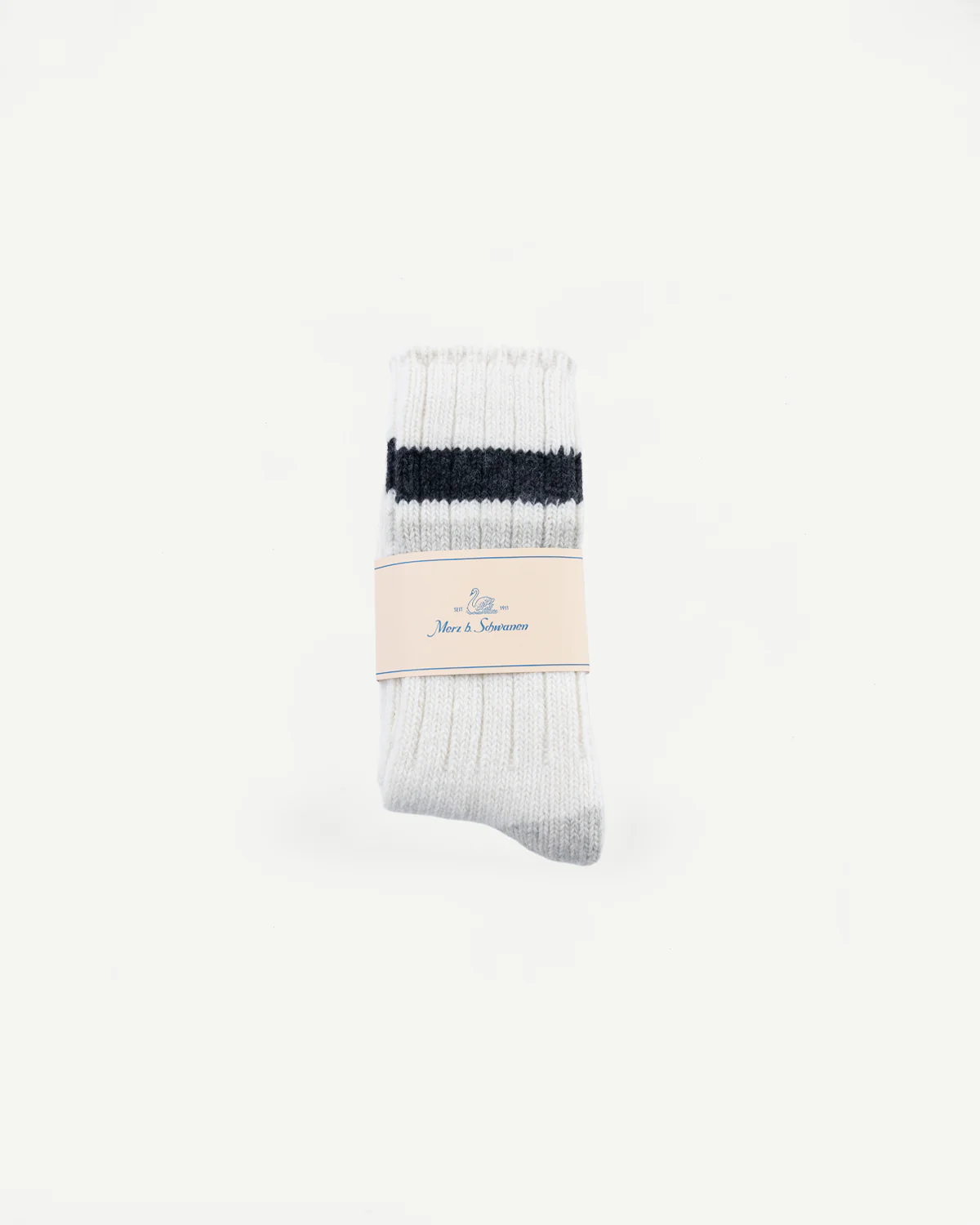 RW04.0298 - Recycled Wool Socks - Nature, Charcoal