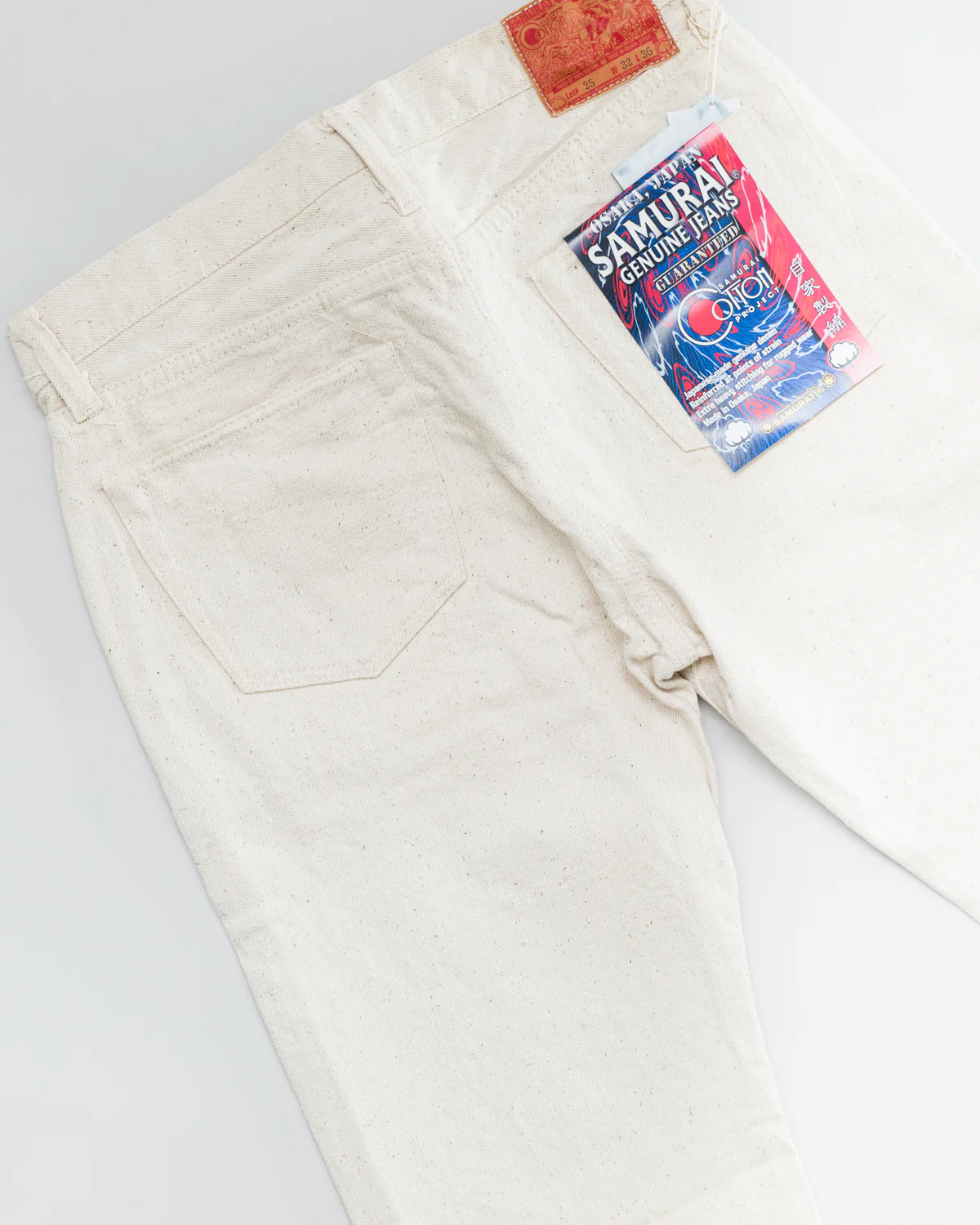 S710SC-KI - 18oz Ecru Selvedge Jeans - Slim Tapered - Image 3