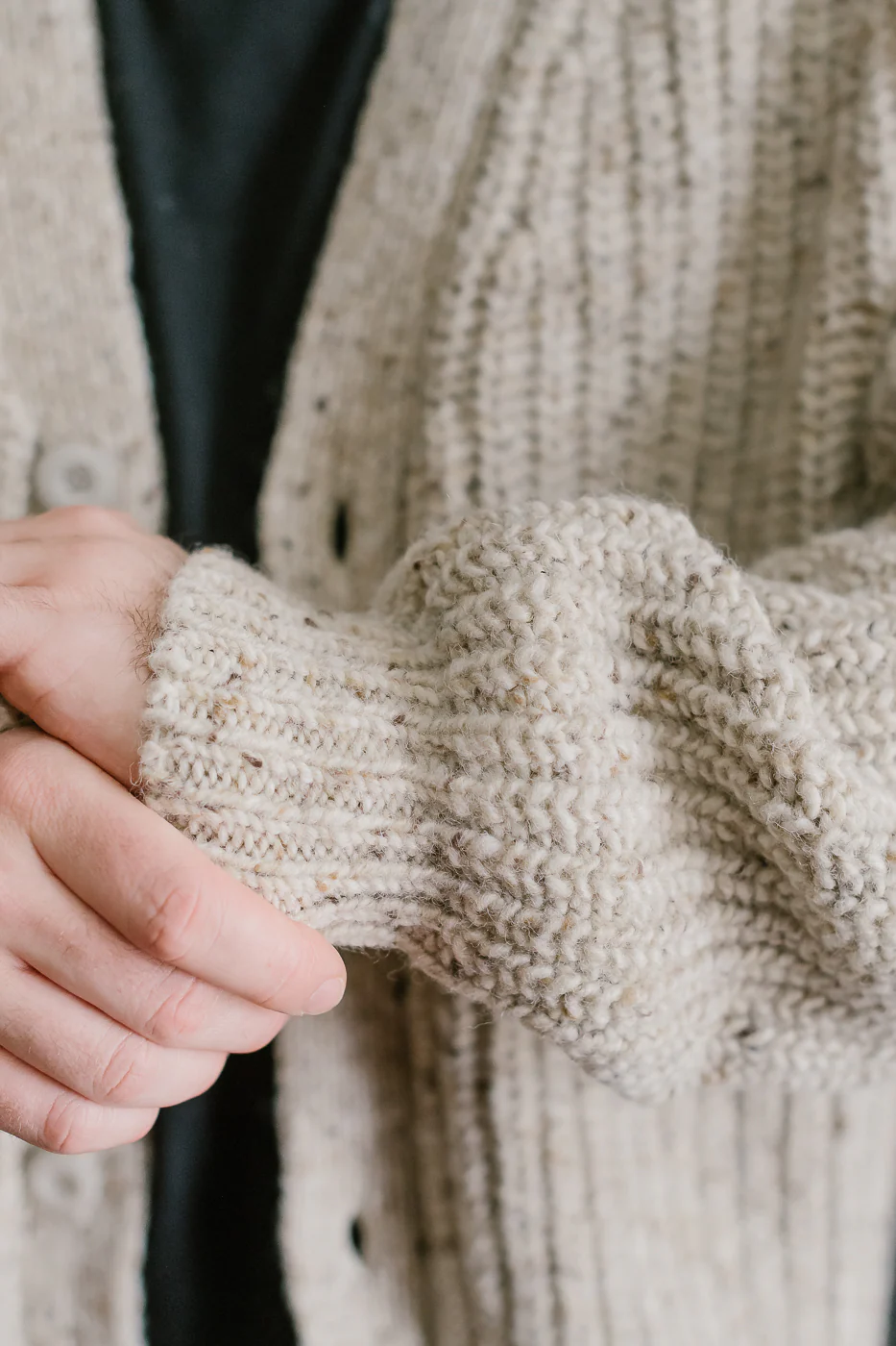 Safety Knit Cardigan - Biscuit - Image 15