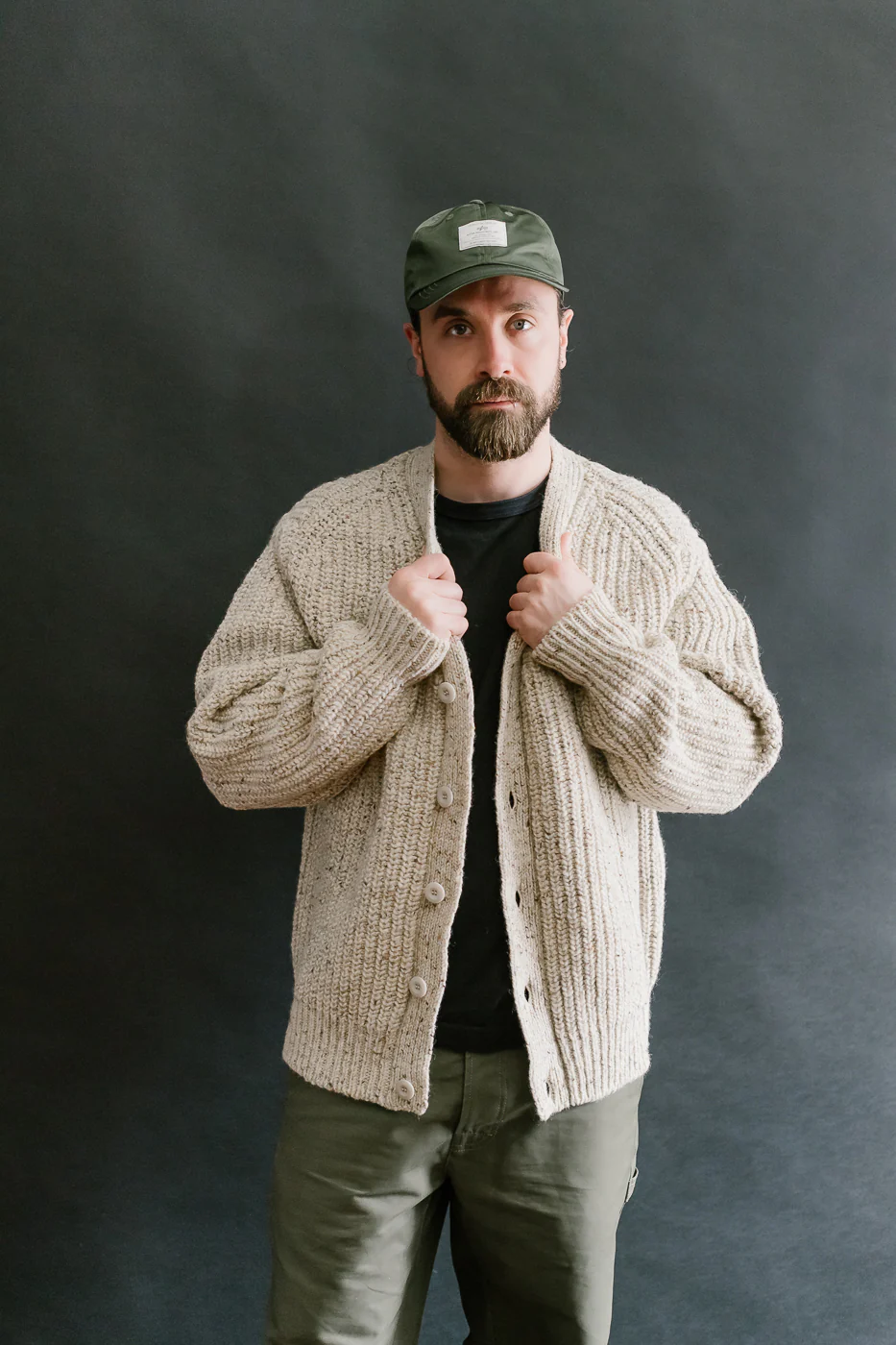 Safety Knit Cardigan - Biscuit - Image 9