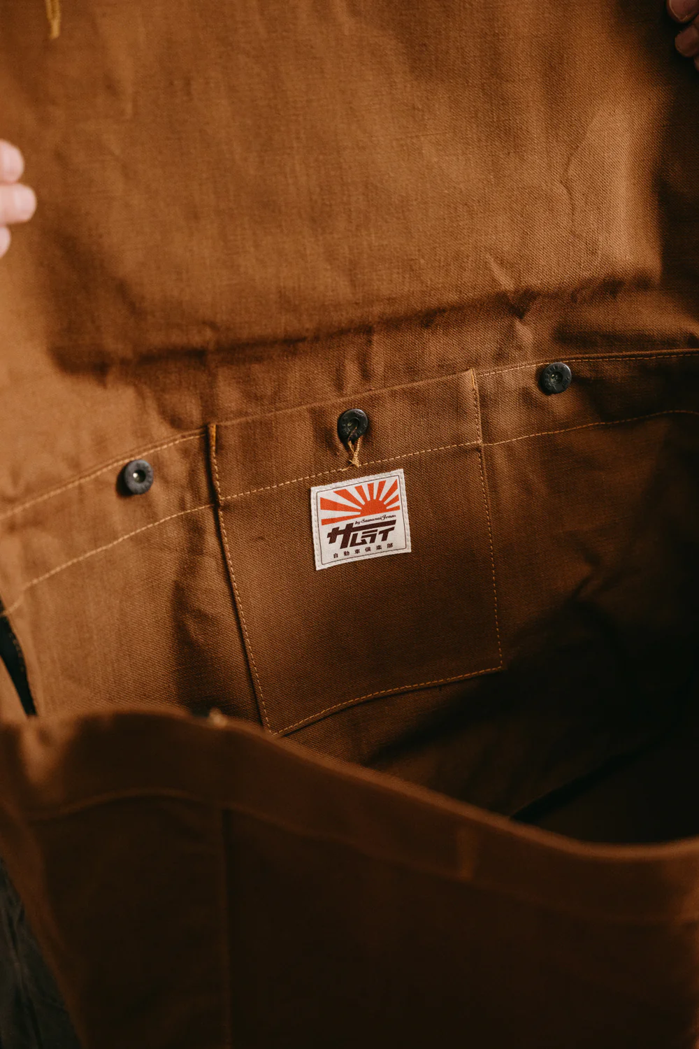 SCDB22-DC - Duck Canvas Messenger Bag - Brown - Image 14