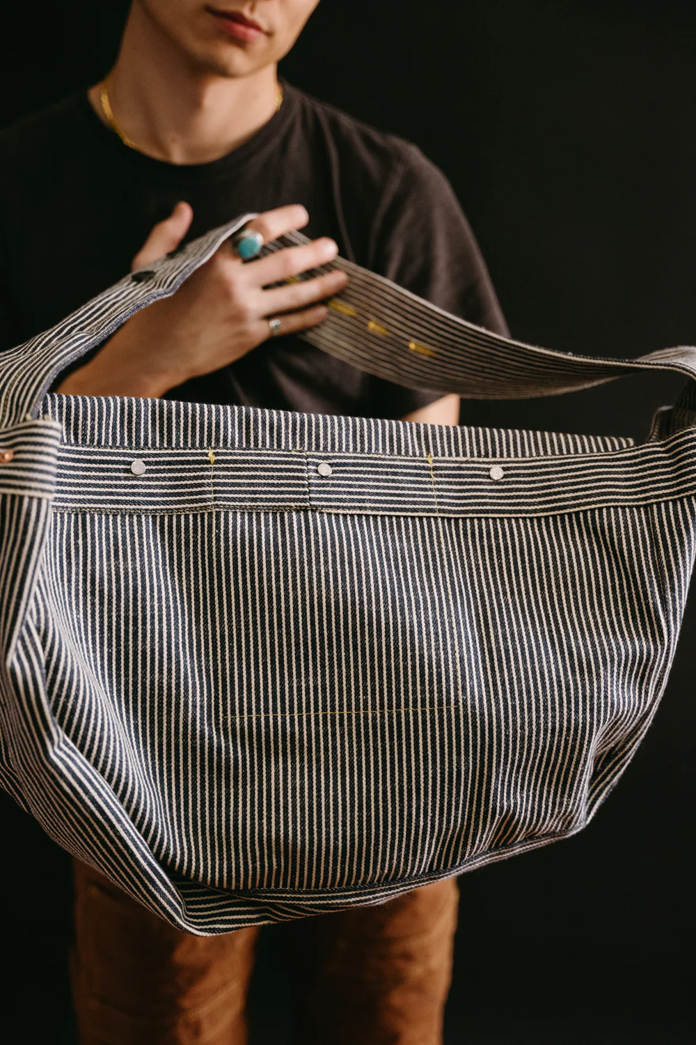 SCDB22-HC - Hickory Selvedge Messenger Bag - Indigo - Image 10