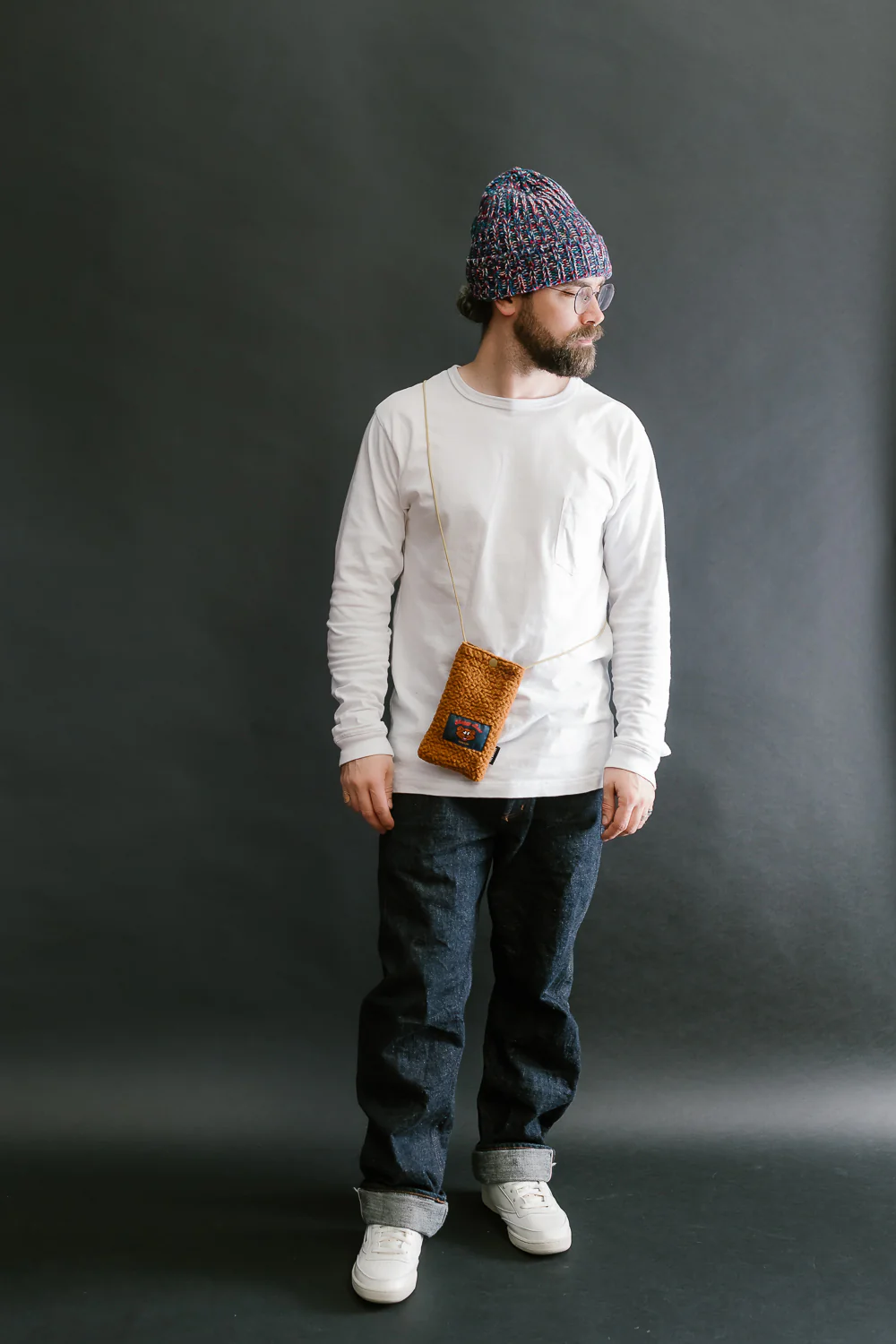 Shaggy Bear Pouch - Cognac - Image 6