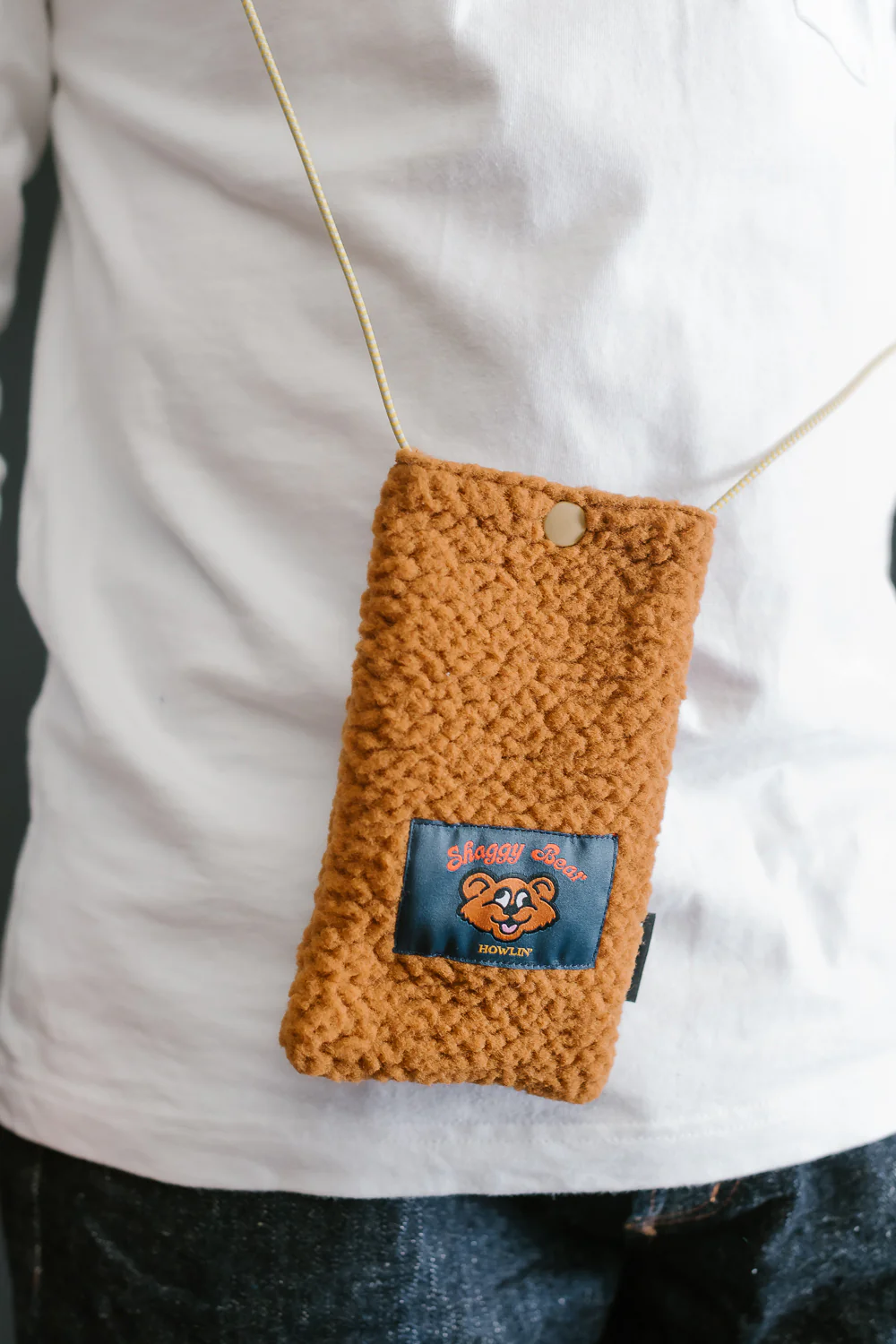 Shaggy Bear Pouch - Cognac - Image 8