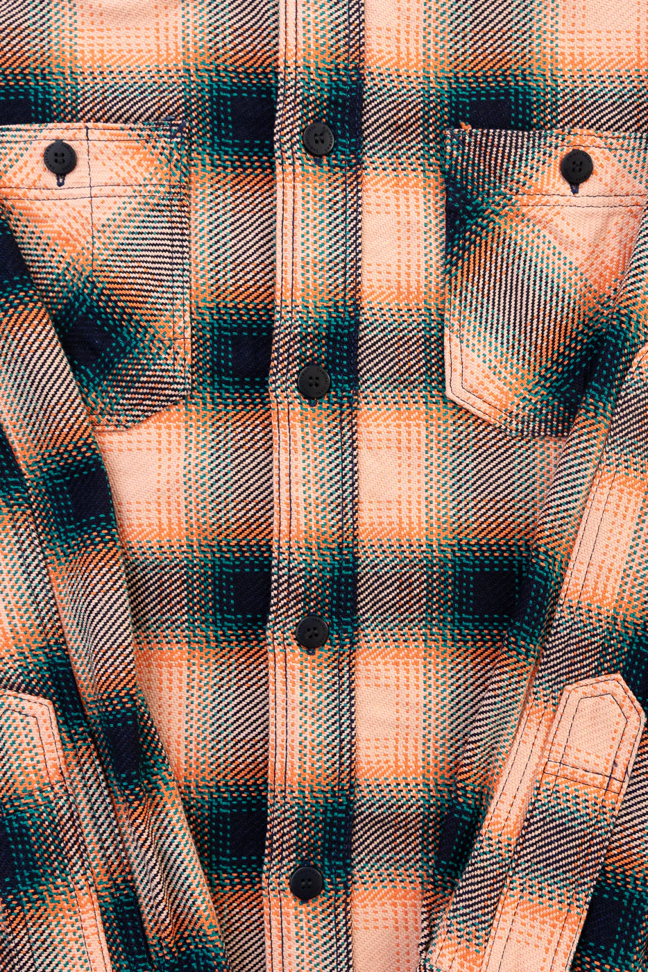 SIN25-01W - Heavy Indigo Flannel - Pink - Image 3