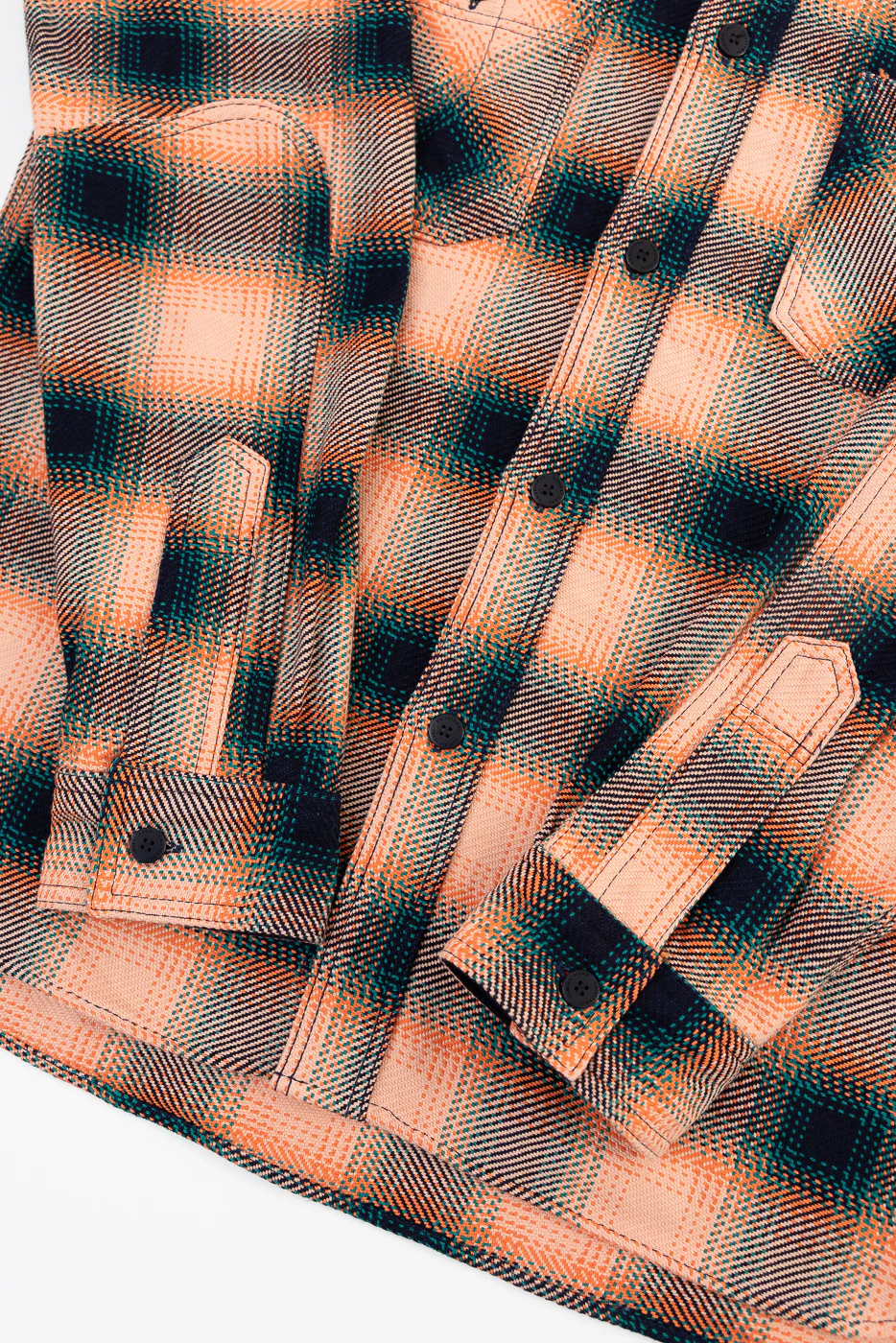 SIN25-01W - Heavy Indigo Flannel - Pink - Image 4